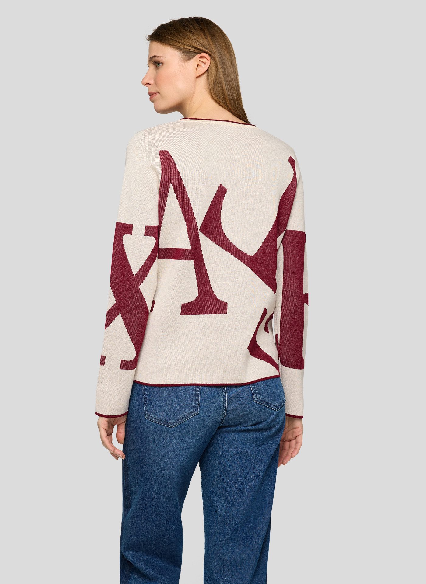 Rabe Strickpullover mit grafischem Muster