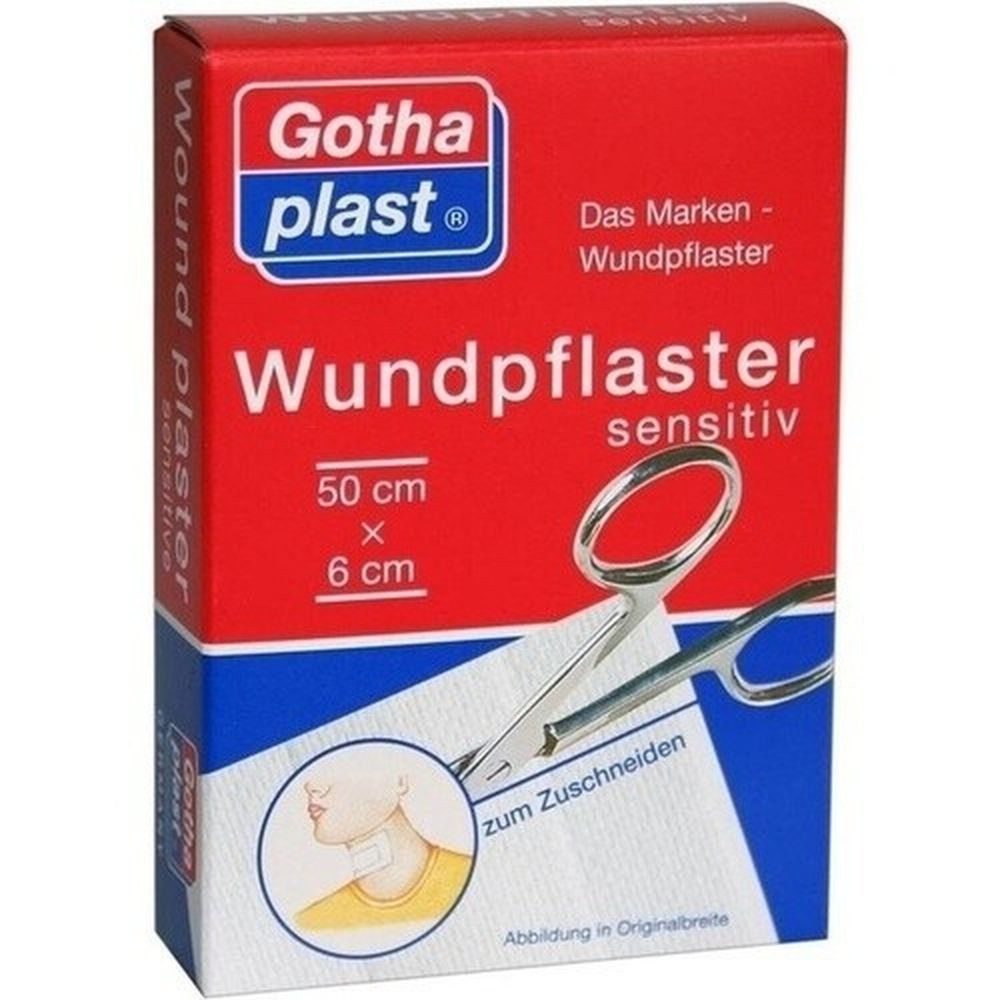 Gothaplast GmbH Wundpflaster GOTHAPLAST Wundpfl.sensitiv 6 cmx0,5 m geschnitten 1St