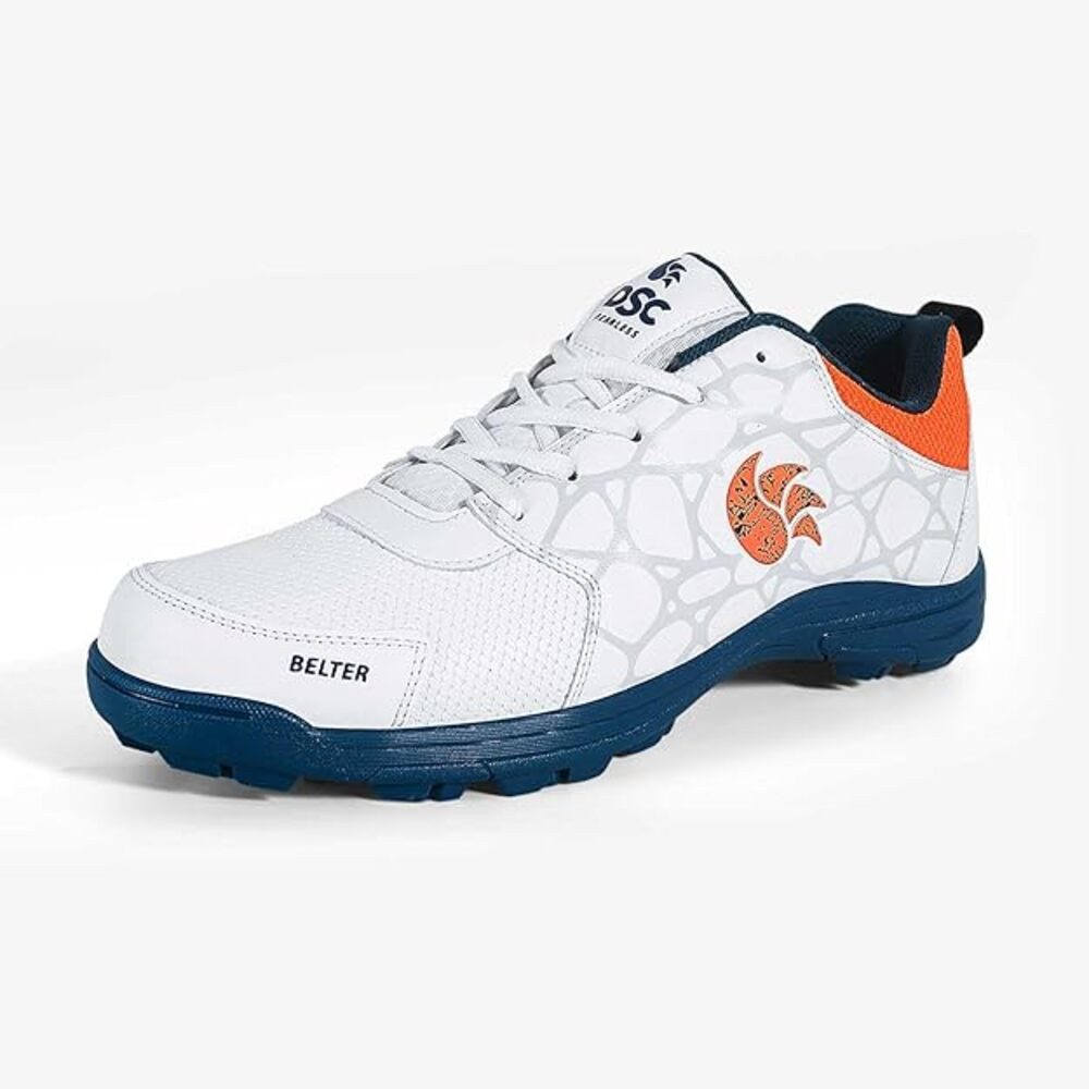 DSC Belter Cricket-Schuhe Für Jungen und Männer Sneaker (Paketinhalt: 1 Paar Cricket-Schuhe, strukturierte PVC, Sporttrainer, Bowling Spikes, Fitness) Leichte Außensohle, Lnglebig, Eva Sock Liner