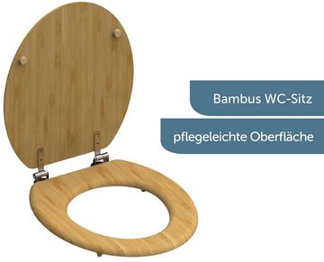 Schütte WC-Sitz NATURAL BAMBOO, aus Bambus Vollholz