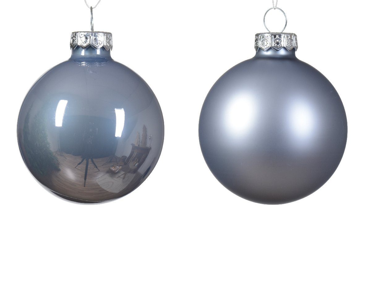 Hellblau Weihnachtsbaumkugel, Stück 6cm - 20 season x decorations Glas Weihnachtskugeln Decoris