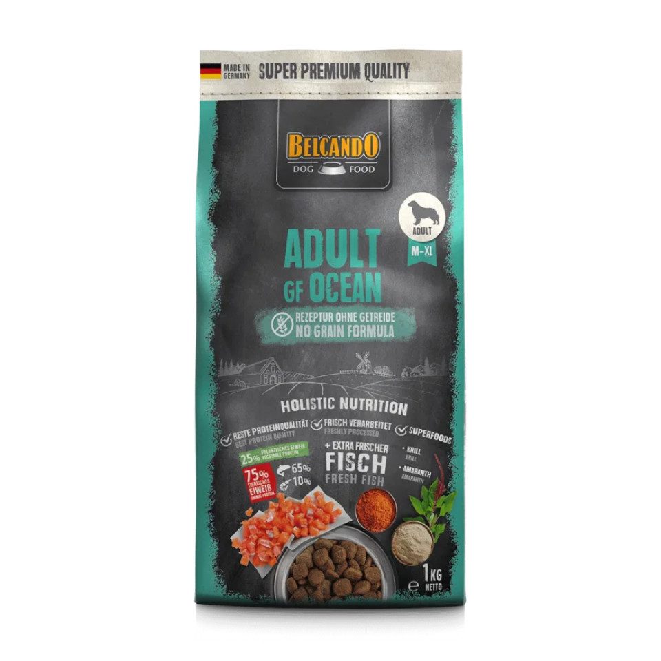 Belcando Adult GF Ocean - getreidefreies Trockenfutter für aktive Hunde, Trockenfutter für: Hunde von Belcando
