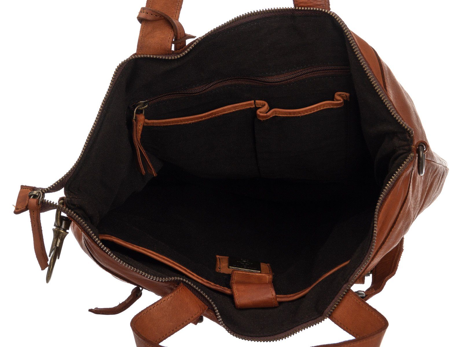 2nd Rucksack, Ankeranhänger Herakles Cognac Backpack-Style Cool Casual HARBOUR Daypack