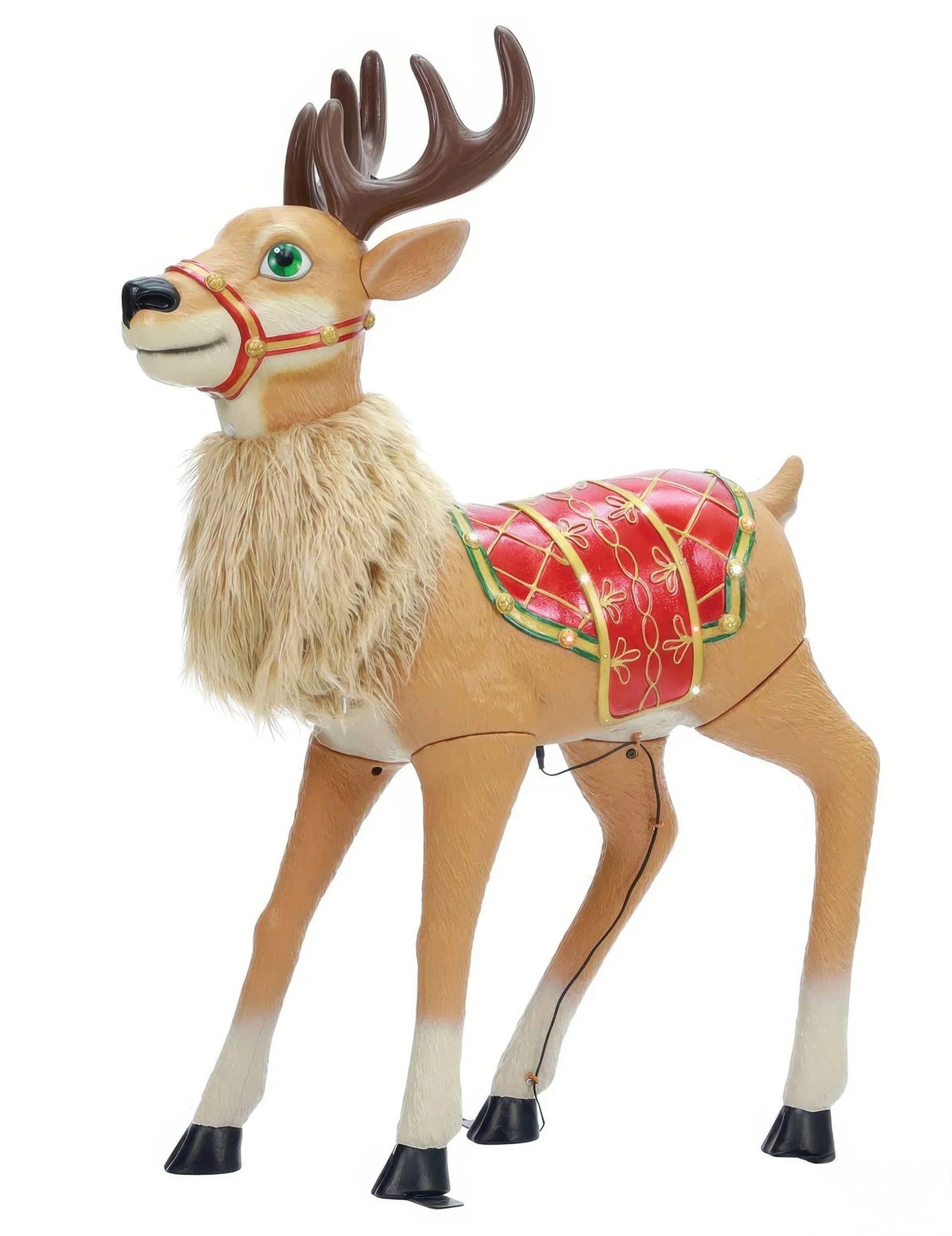 Palmer Kostüm Weihnachtsrentier Animiert mit Licht und Sound 120 cm