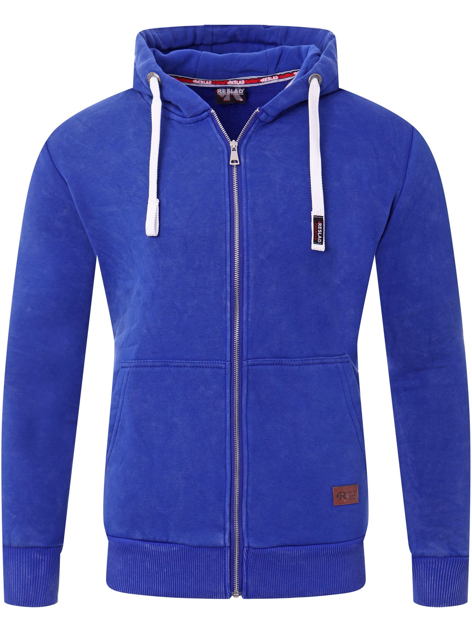 Reslad Sweatjacke Reslad Sweatjacke Herren Ölwaschung Zipper mit Kapuze RS-1280 (1-tlg) Winter-Pullover Kapuzenpullover Sweater Hoodie …