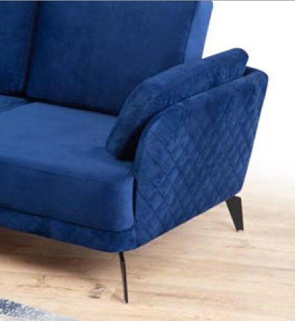 Ecksofa in Blau Europe Couch Made Ecksofa Polsterung Neu, Textil Modern JVmoebel L-Form