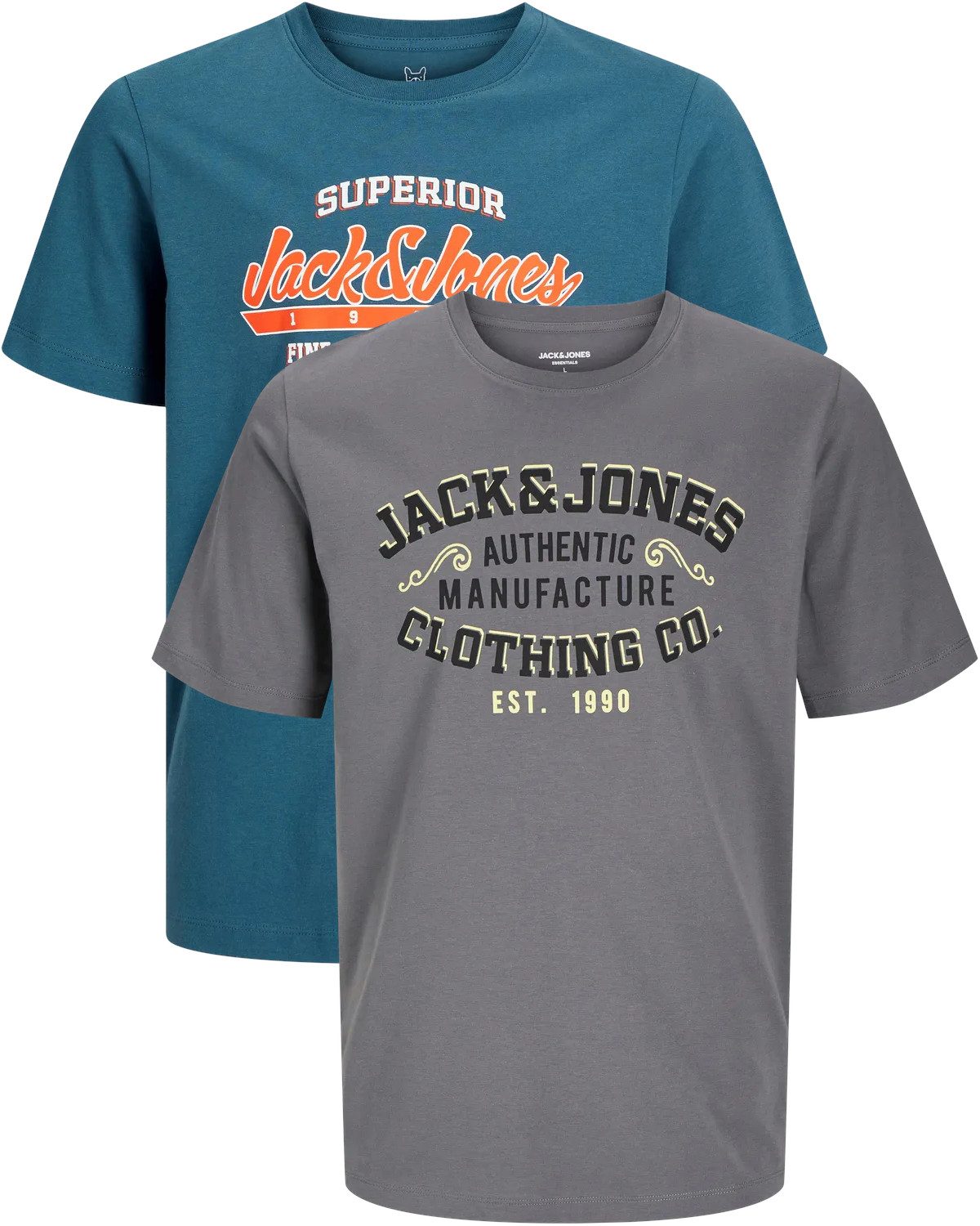 Jack & Jones PlusSize Print-Shirt (2er-Pack) günstig online kaufen