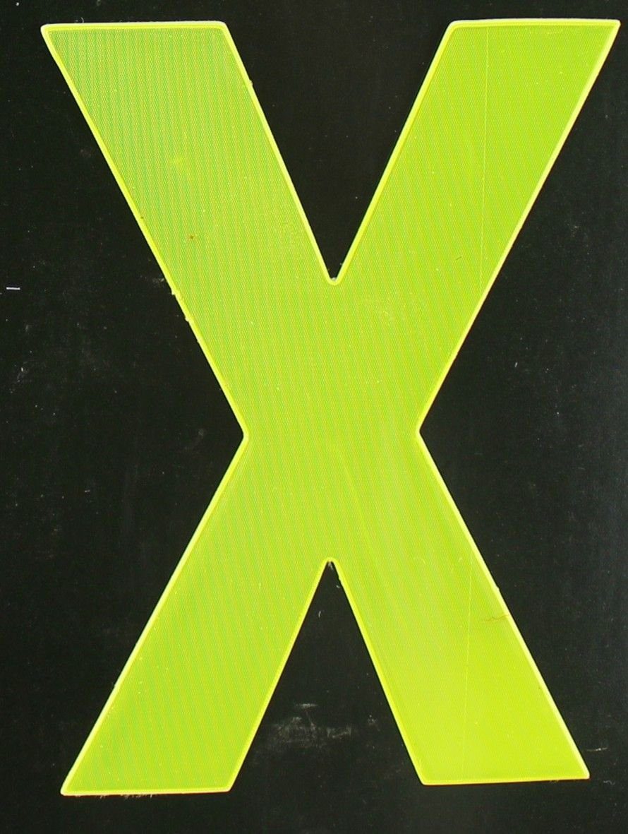 gelb Conacord X X Hausnummer Klebebuchstabe Reflektierender Aco