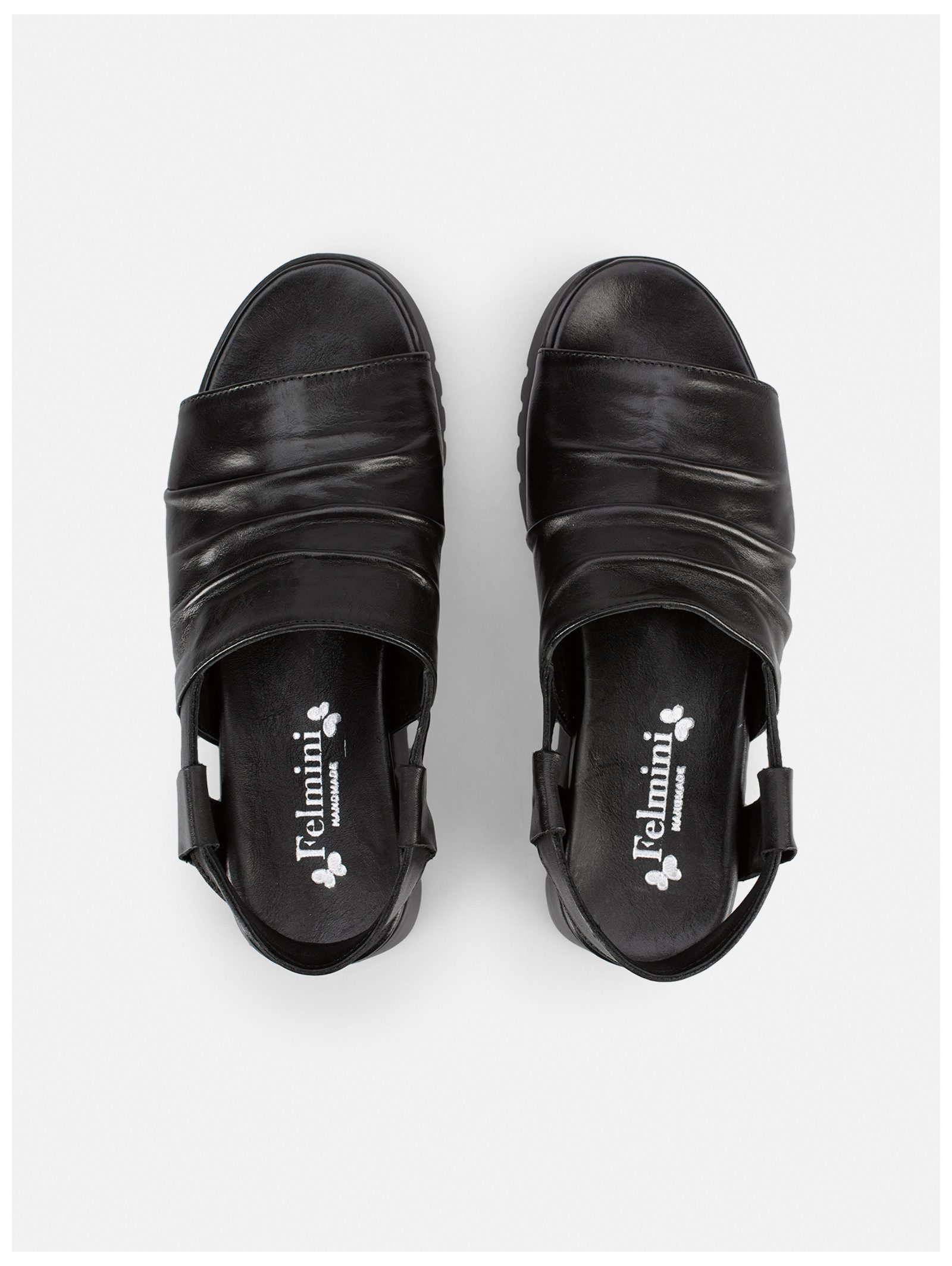 Felmini Wide Fit Sandalen Leder . Riemchensandalette