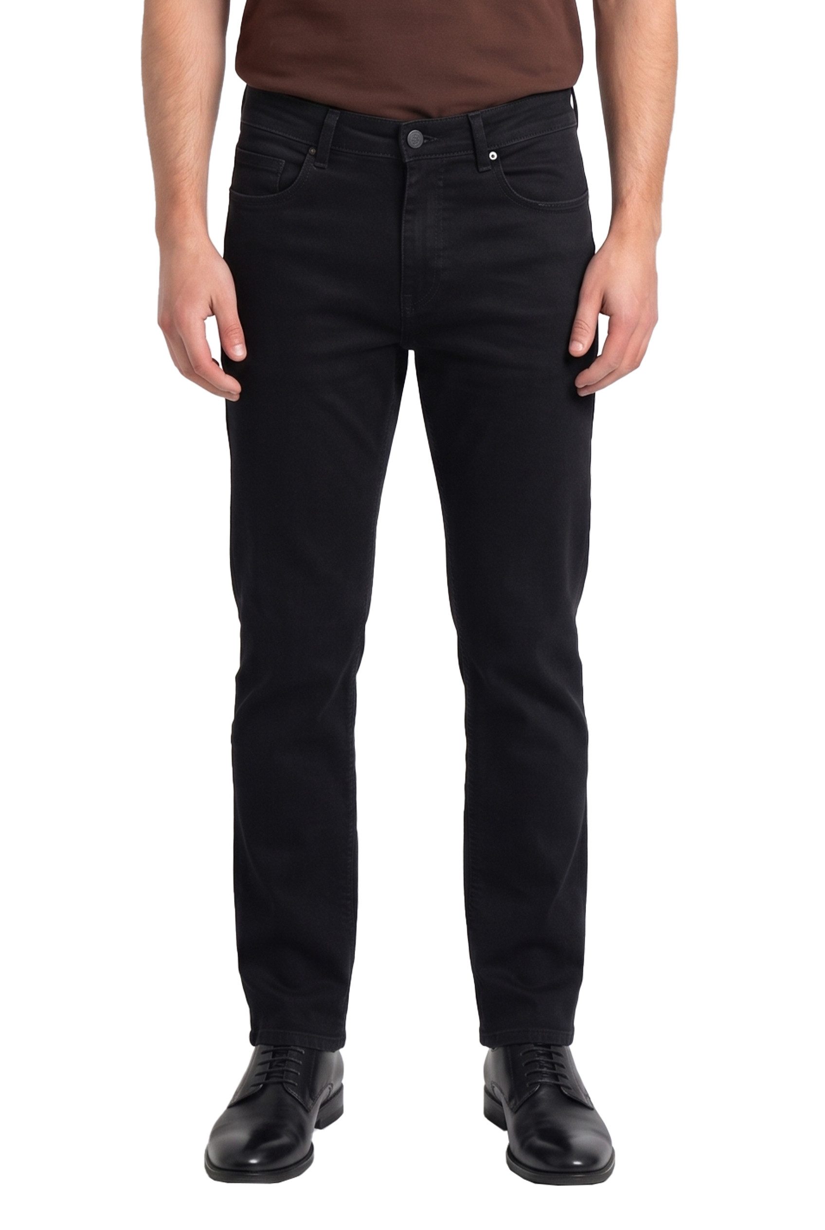 BlauerHafen Regular-fit-Jeans Herren Straight Fit Jeans Stretch Bequeme mit Slim Passform Super Flex