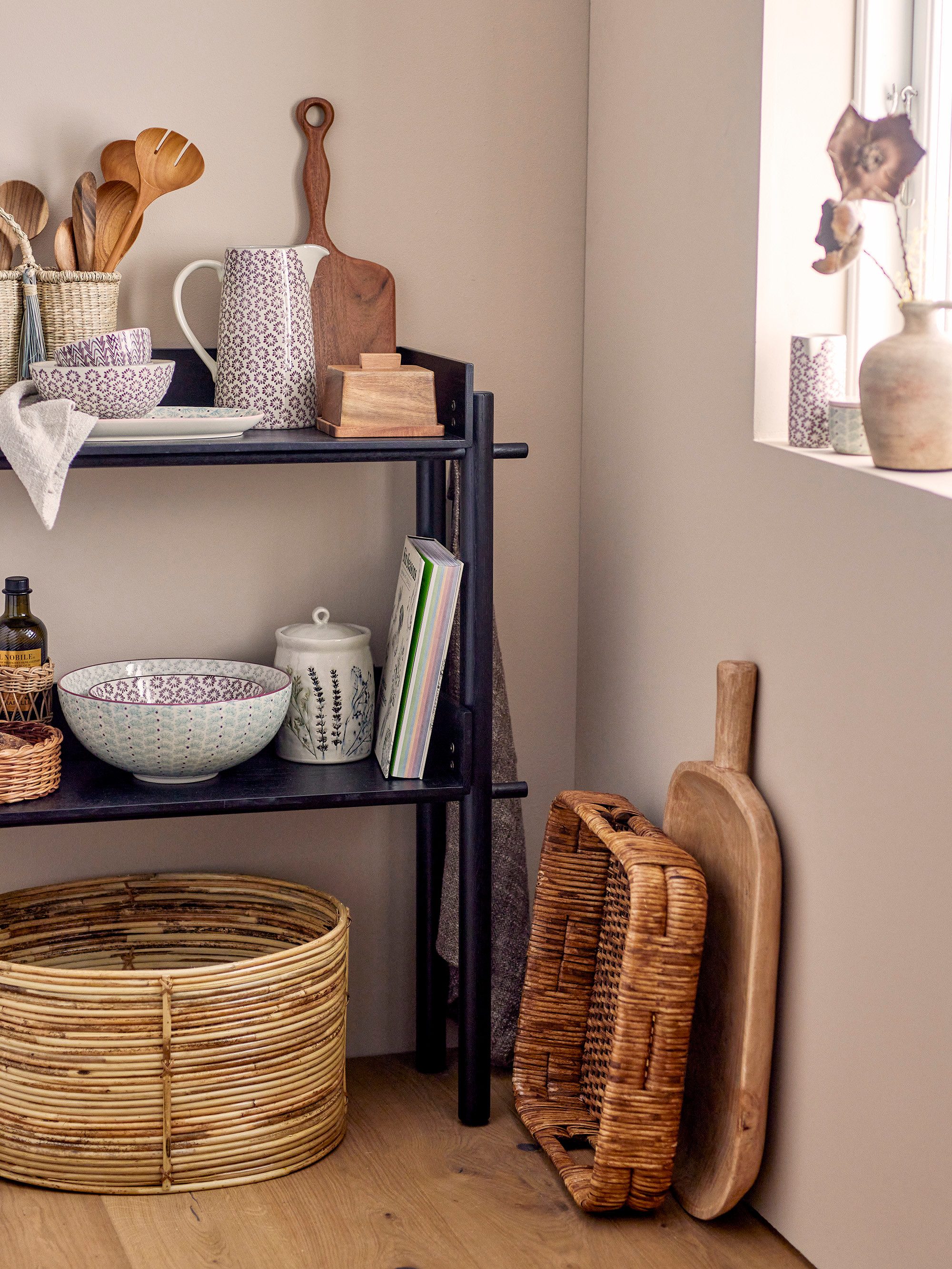 Bloomingville Vorratsdose Bloomingville Bea Gefäß mit Deckel, Natur, Steingut