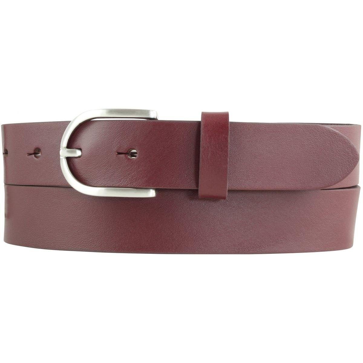 Ledergürtel Damen-Gürtel aus Vollrindleder 3 cm, Leder-Gürtel für Damen 30mm, Ch