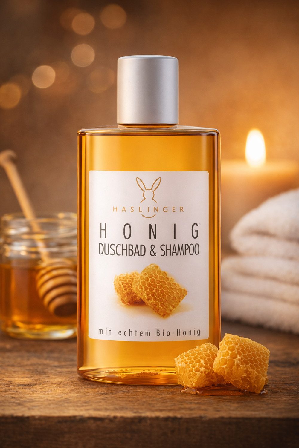 Haslinger Haarshampoo Honig, Hair & Body Wash 200 ml