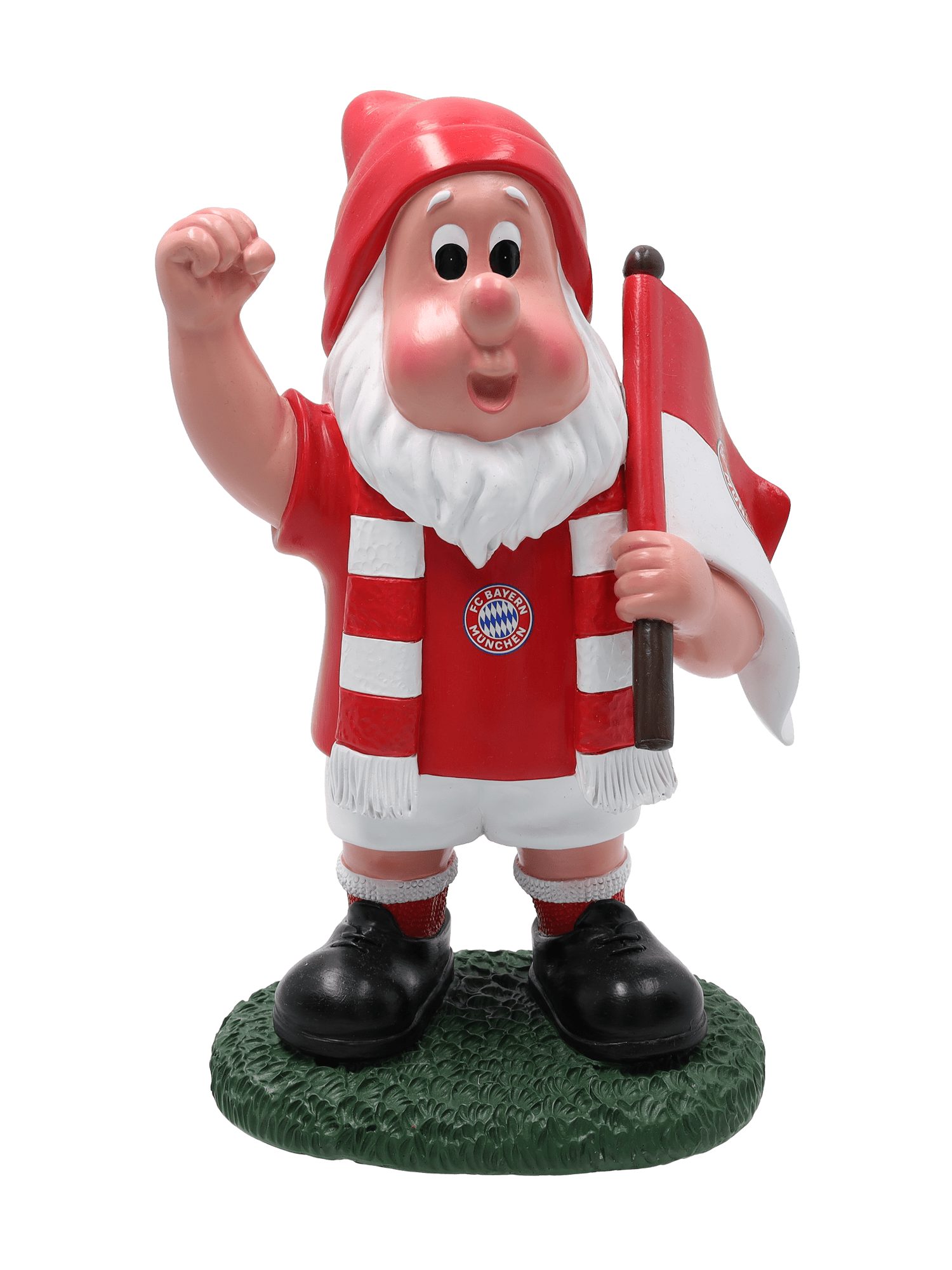 FC Bayern München Gartenzwerg FC Bayern München I Gartenzwerg Fahne I Rot/Weiß I Gartendeko