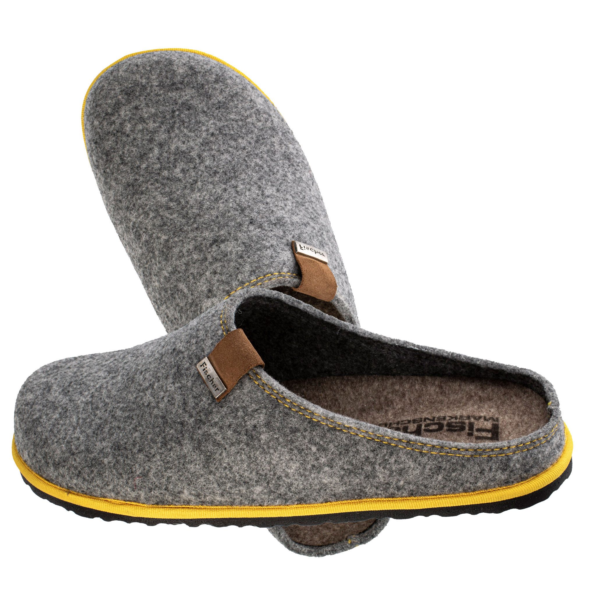 Fischer-Markenschuh Pantoffeln Helge Hausschuh mit leichter Laufsohle – Bild 2 von 5