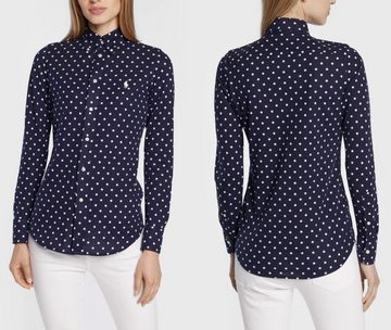 Ralph Lauren T-Shirt POLO RALPH LAUREN Heidi Polka Dot Hemdbluse Bluse Hemd Shirt Iconic T-