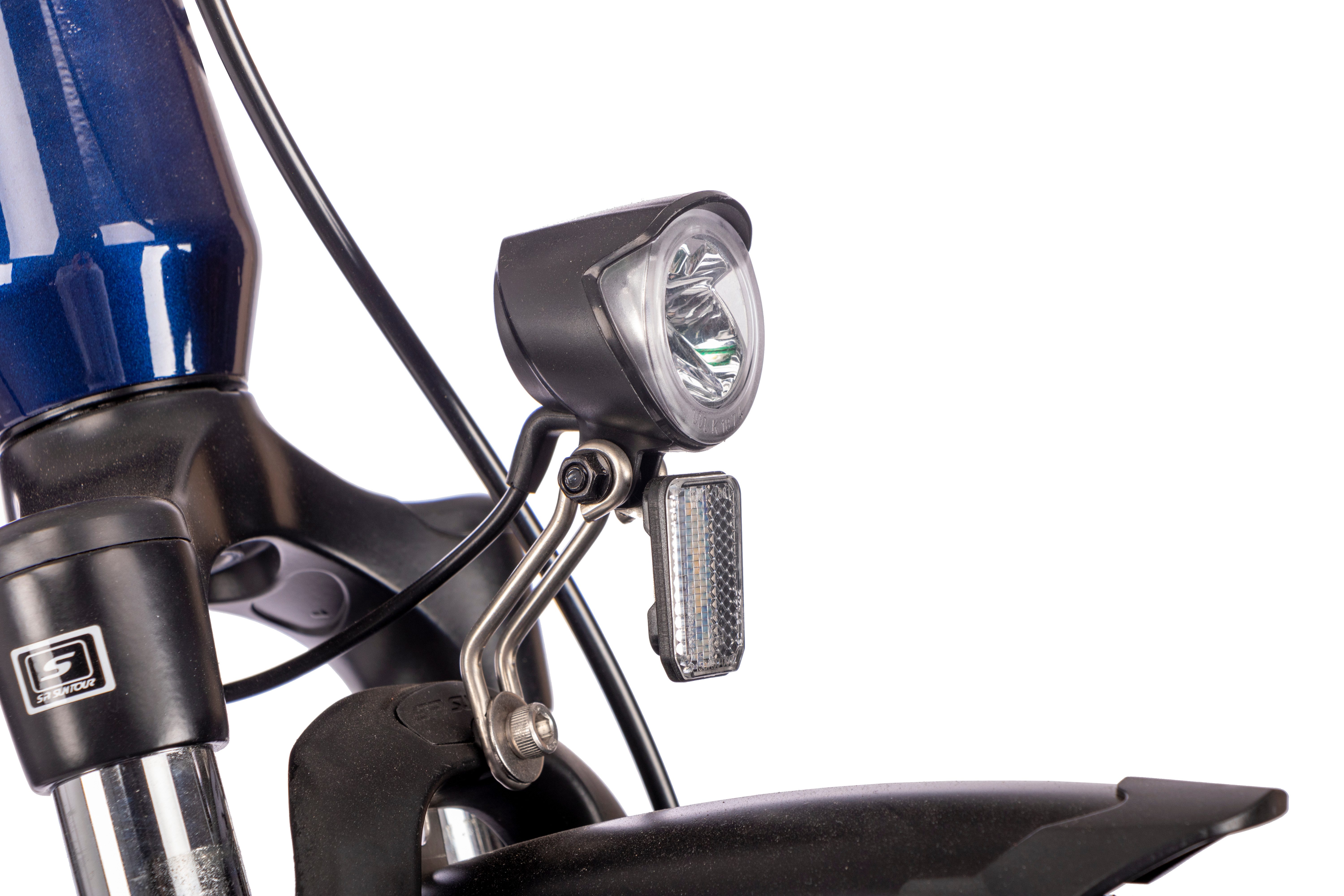 SAXONETTE E-Bike Trekkingrad Deluxe Sport (Wave), 9 Gang Shimano Alivio Schaltwerk, Kettenschaltung, Mittelmotor, 418 Wh, (mit integr. Akku), Elektrofahrrad für Alltag und Einkauf