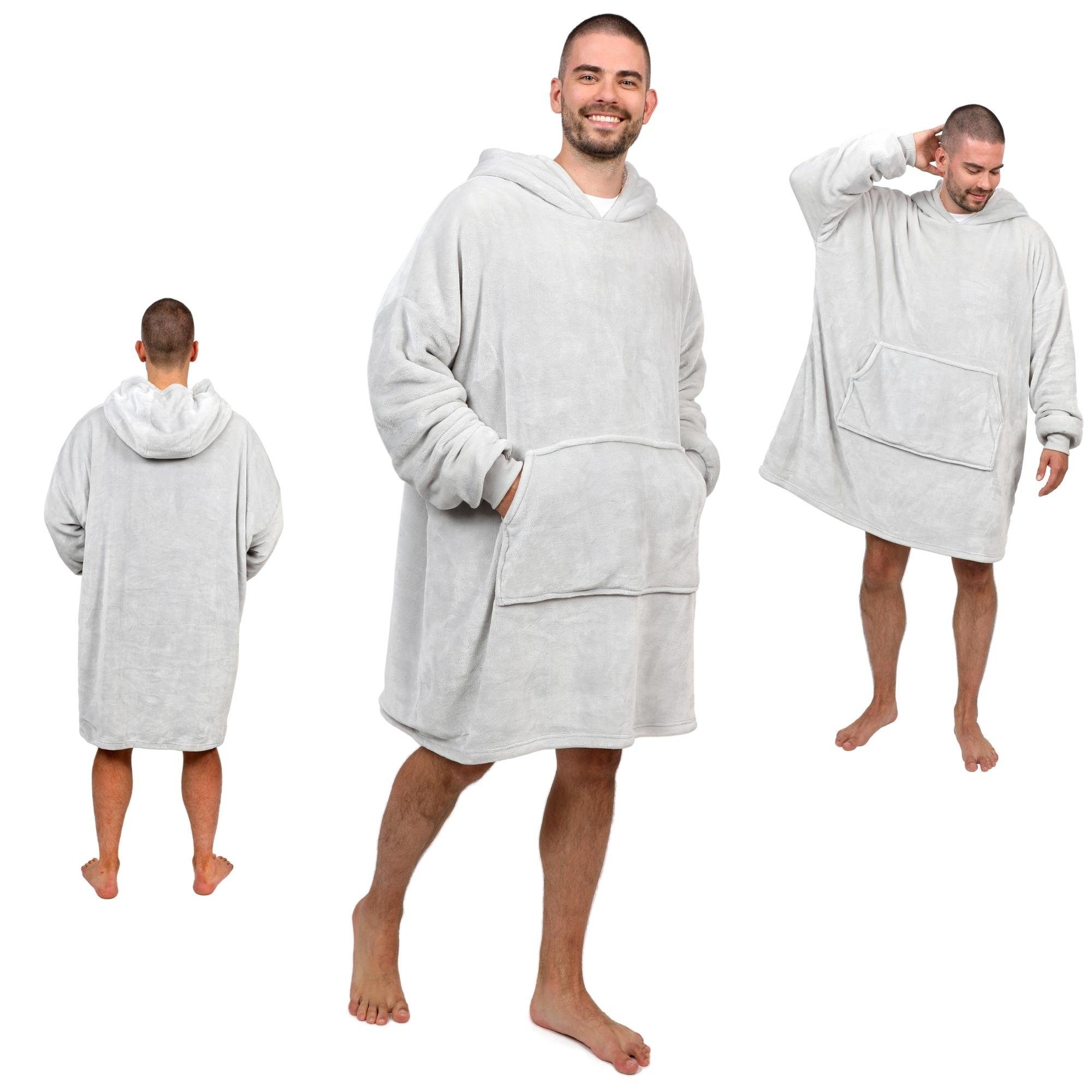 Wohndecke Deckenhoodie beheizbar, Decke mit Ärmeln, Decke zum anziehen, NorthHeat, Premium Qualität, extra flauschig, auch als Teddy Stoff – Bild 5 von 5
