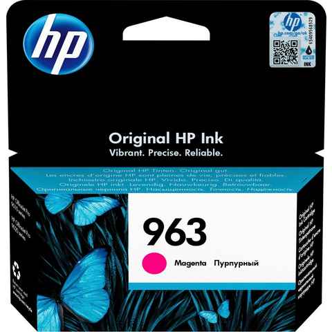 HP 963 Tintenpatrone (1-tlg., original Druckerpatrone 963 magenta, Instant Ink)
