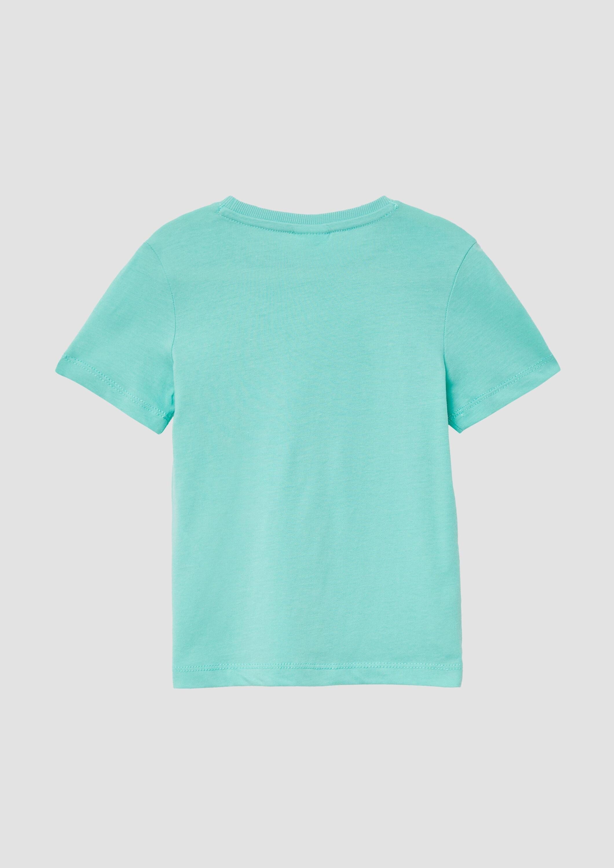 s.Oliver Kurzarmshirt T-Shirt Jersey-T-Shirt mit Wendepailletten