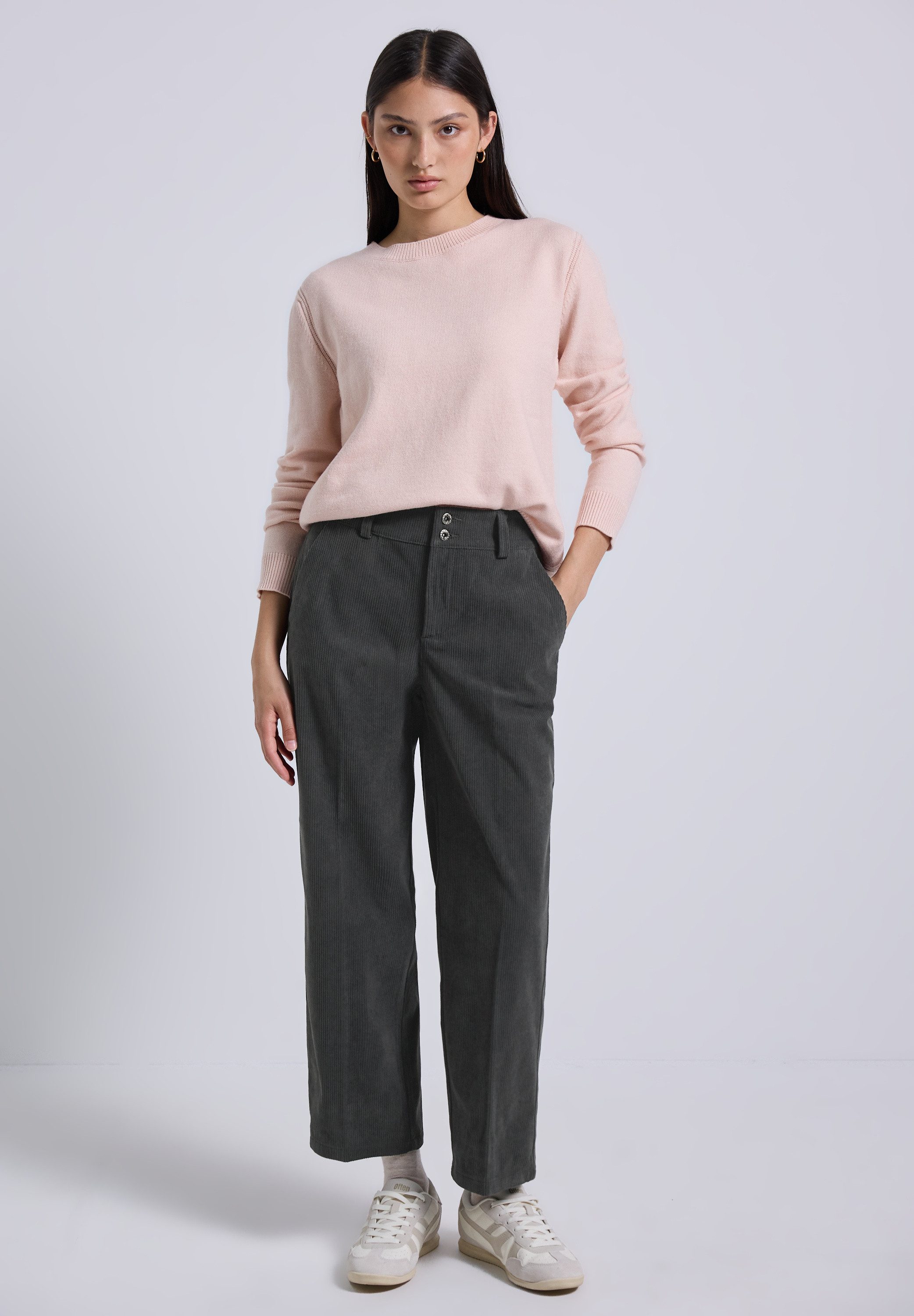 STREET ONE STUDIO Stoffhose High Waist