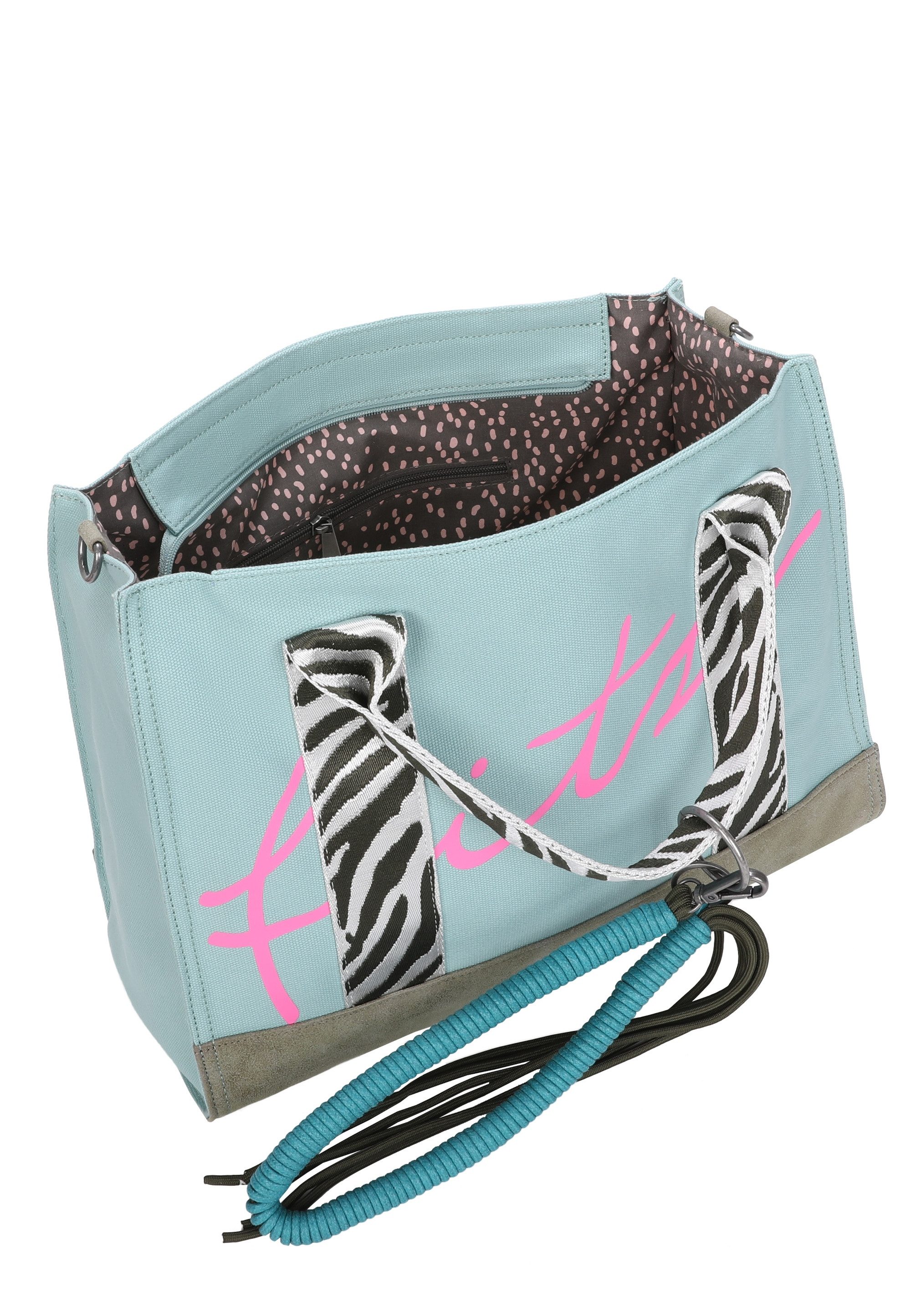 Fritzi aus Preußen Schultertasche Summer Zebra Safari, mit abnehmbarer Kordel