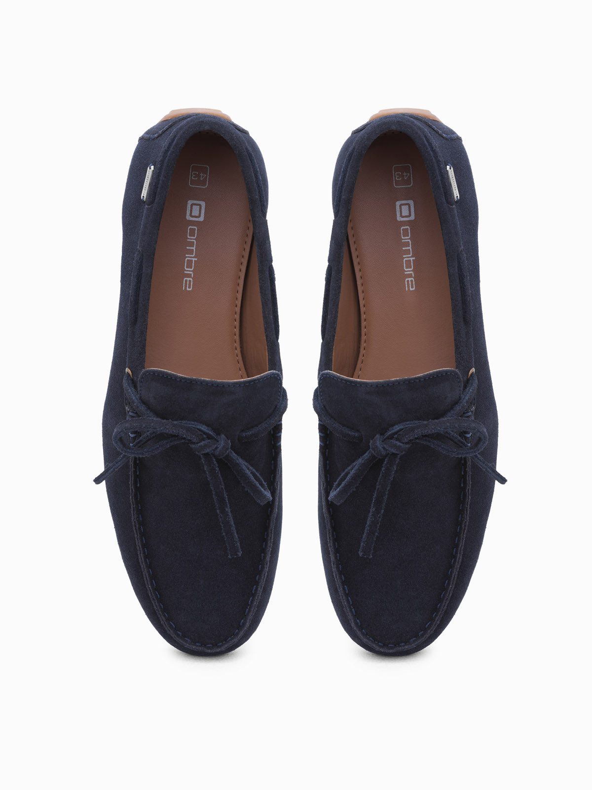 OMBRE Herren Leder Mokassin Schuhe mit Driver Sohle Mokassin