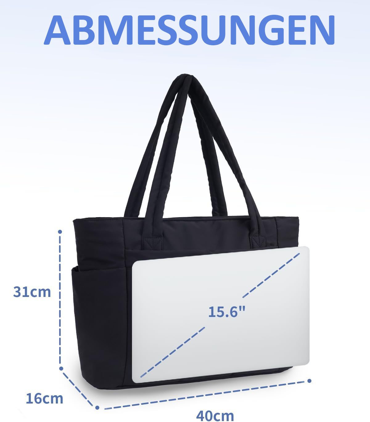 Coonoor Schultertasche Damen große Kapazität Umhängetasche, Reißverschluss günstig online kaufen