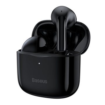 Baseus Baseus E3 Wireless Bluetooth 5.0 Kopfhörer wasserdicht IP64 schwarz Bluetooth-Kopfhörer (5.0, Touch Control, wireless, Bluetooth, Location via an App, 10min Aufladen - 2h Musik, TWS, Bass)