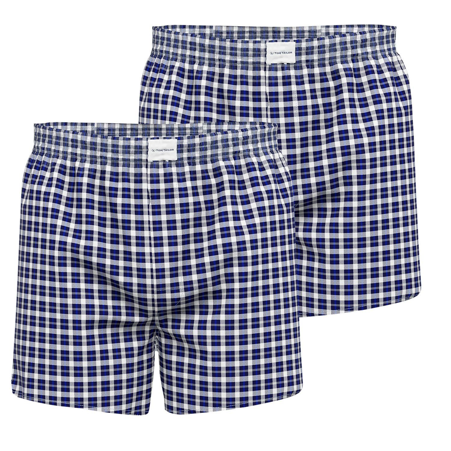 TOM TAILOR Boxershorts (2-St) Webboxer mit verdeckter Knopfleiste im 2er Pa günstig online kaufen