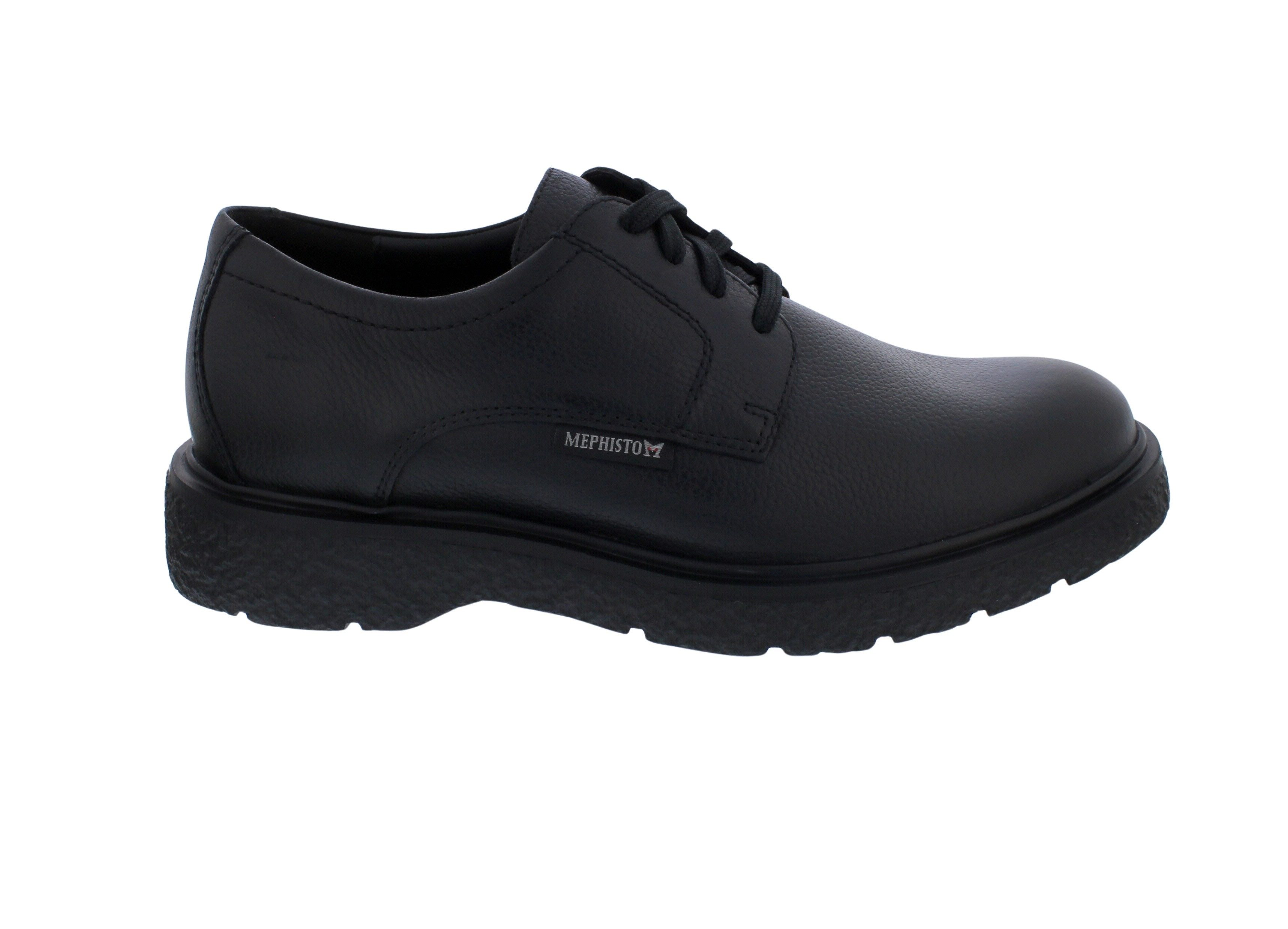 Mephisto Mephisto Eddy Halbschuh, Nevada 1500 - Glattleder, schwarz, Wechselfuß Schnürschuh