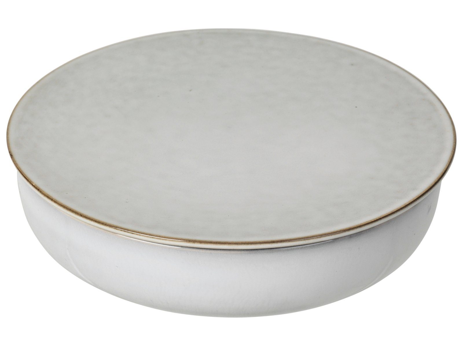 Broste Copenhagen Schale NORDIC SAND Schale mit Deckel 17 cm, Steinzeug, (Schüsseln & Schalen), Nordic Sand Schüssel mit Deckel