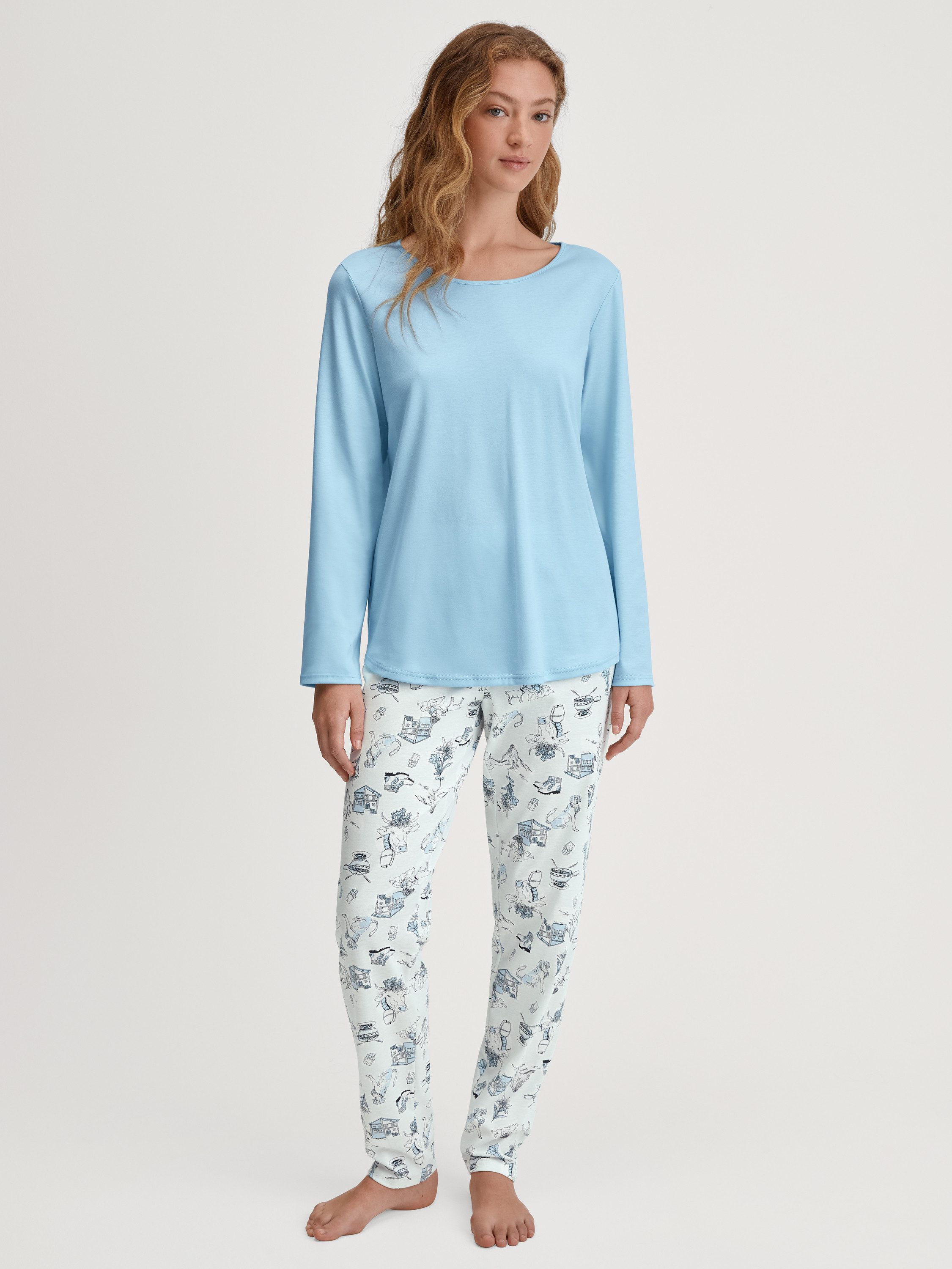 CALIDA Pyjama Grounded Nights Damen (2 günstig online kaufen