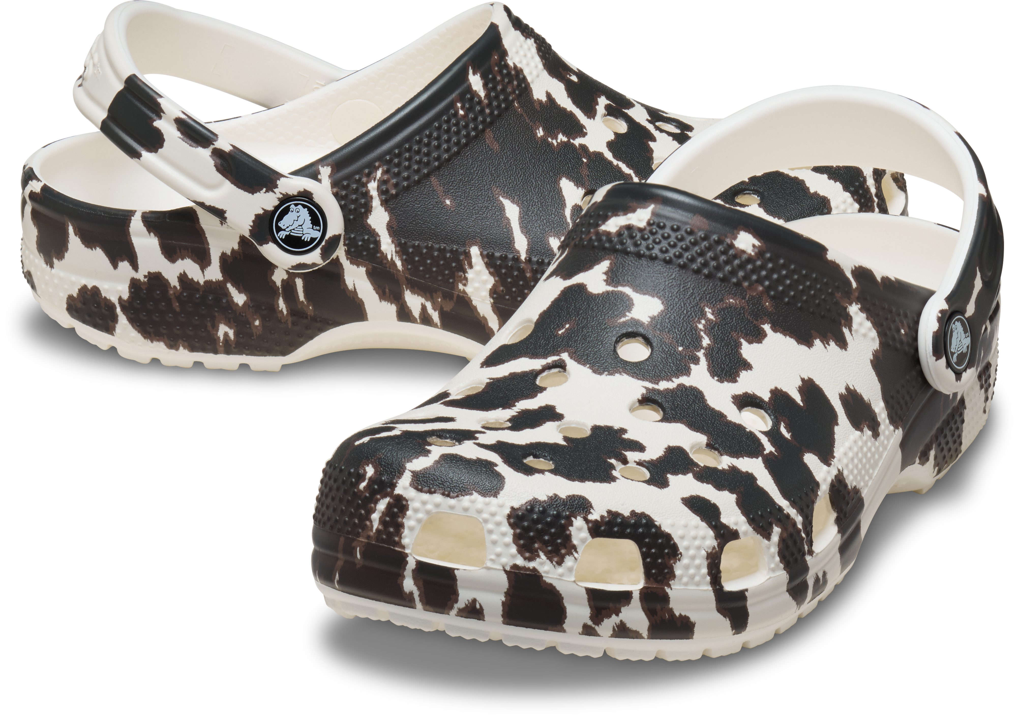 Crocs Classic Pop Animal Clog Clog Schlupfschuh, Hausschuh mit Animal-Print