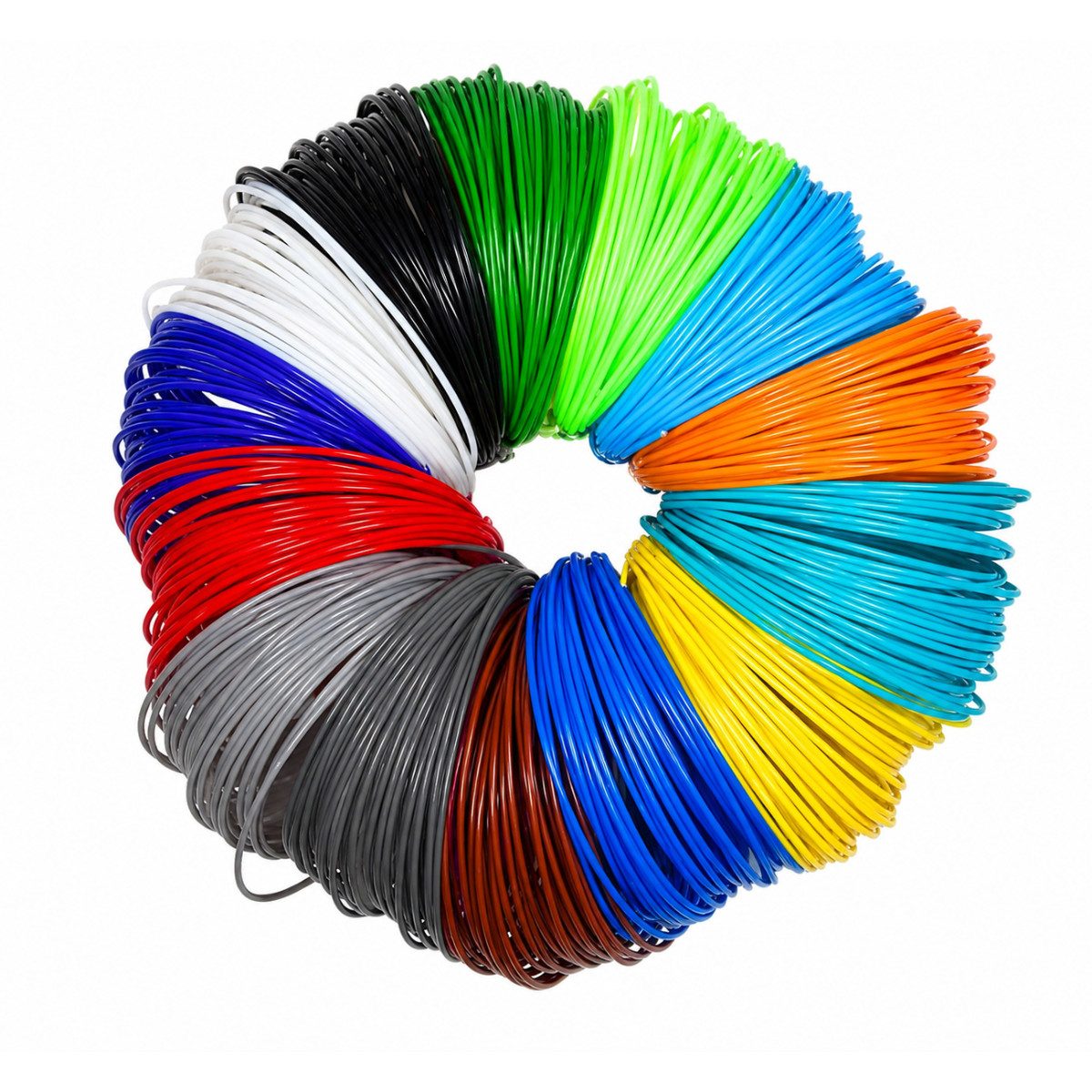 R2 Invest 3D-Drucker-Stift Filament Nachfüllset für 3D Stifte 100 m PLA Mehrfarbig 1,75 mm