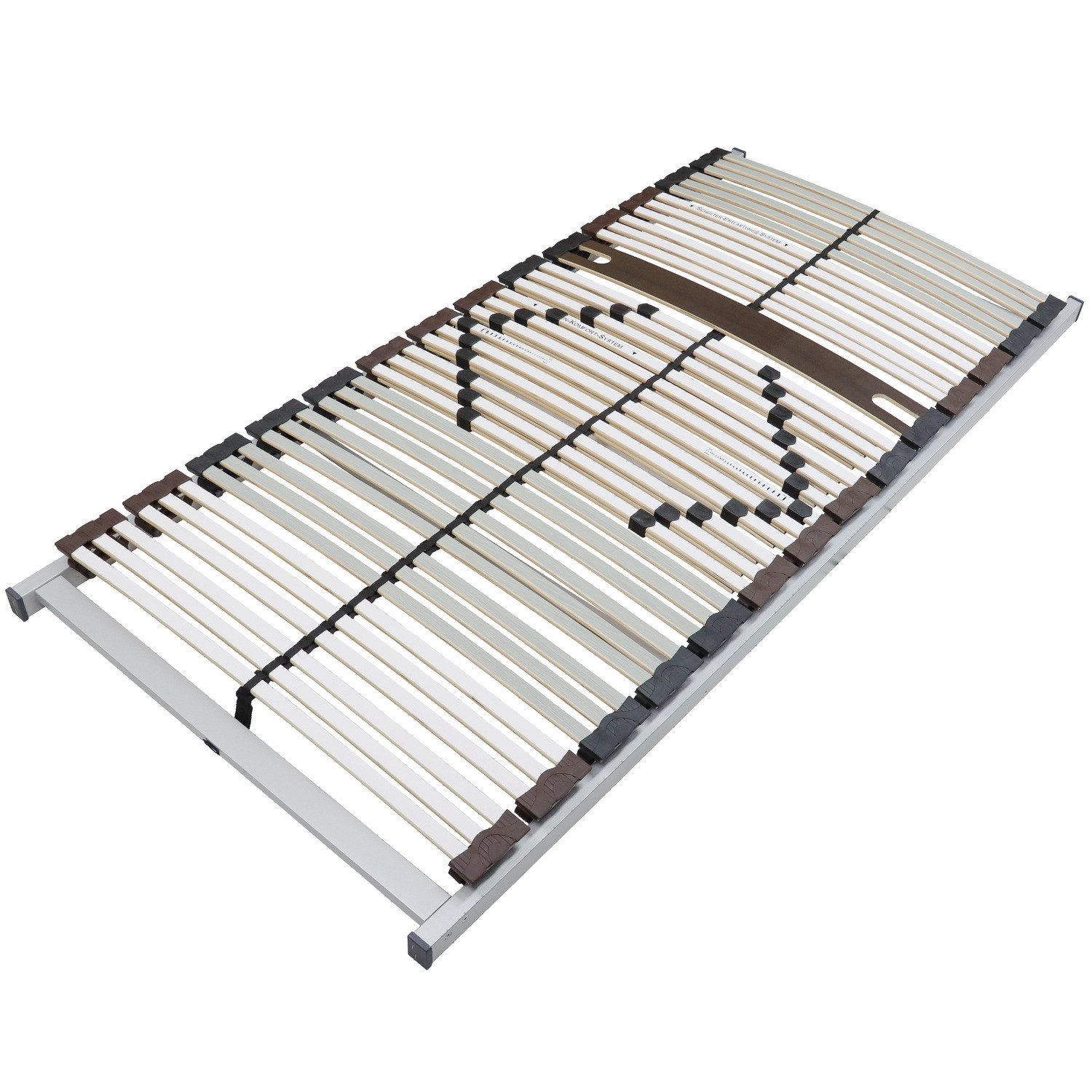 Lattenrost Big-Stabil & Fest, extra belastbar bis 200kg, Beco, Lattenrost 90x200 cm, 7.5cm hoch, 7 Zonen, vormontiert, hergestellt in Deutschland