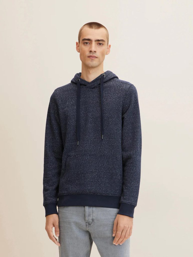 Kapuzensweatshirt Fine Striped Hoodie