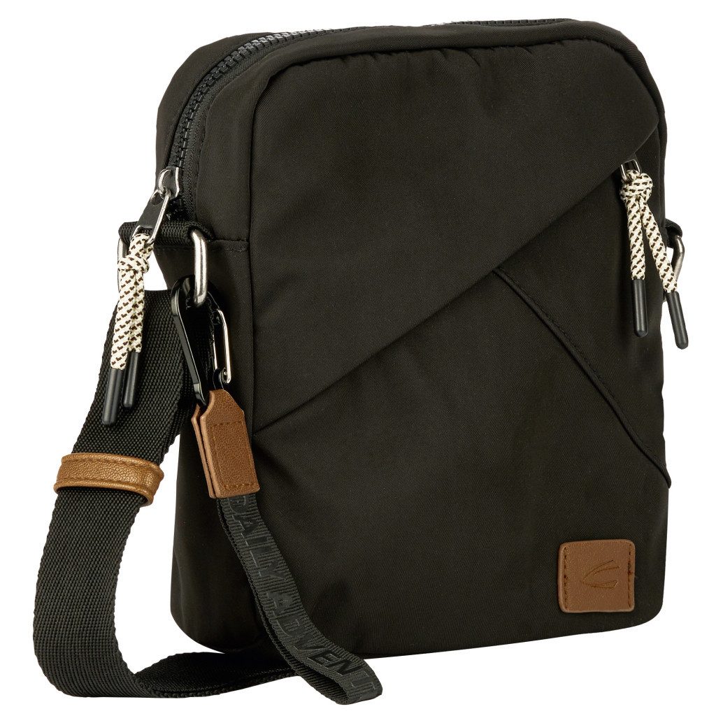 camel active Umhängetasche Aurum (Set, 2-tlg., abnehmbare Anhänger), aus recyceltem Polyester in Nylonstruktur, leicht & mit feinen Details