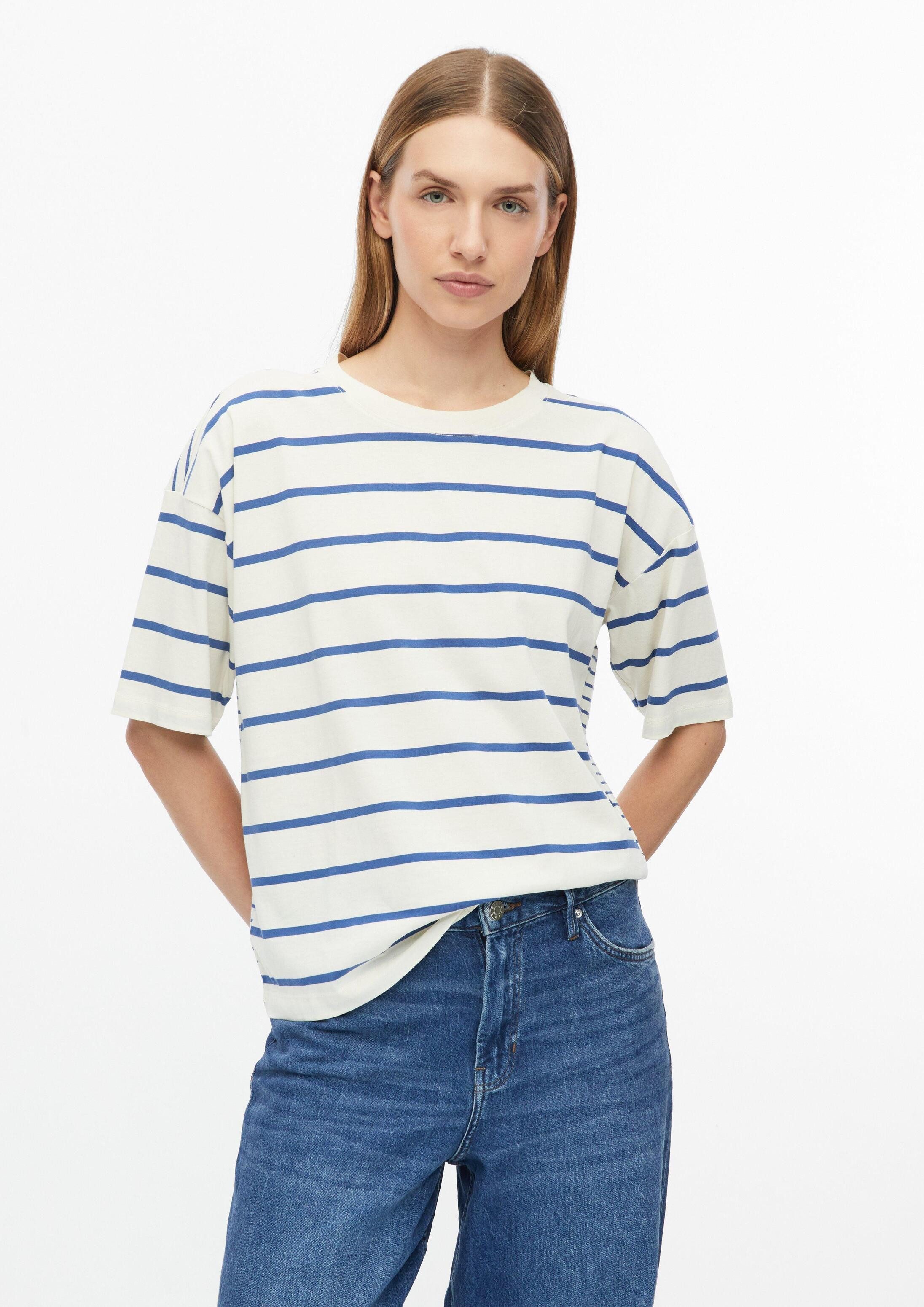 s.Oliver Kurzarmshirt T-Shirt Streifenmix-T-Shirt im Relaxed Fit