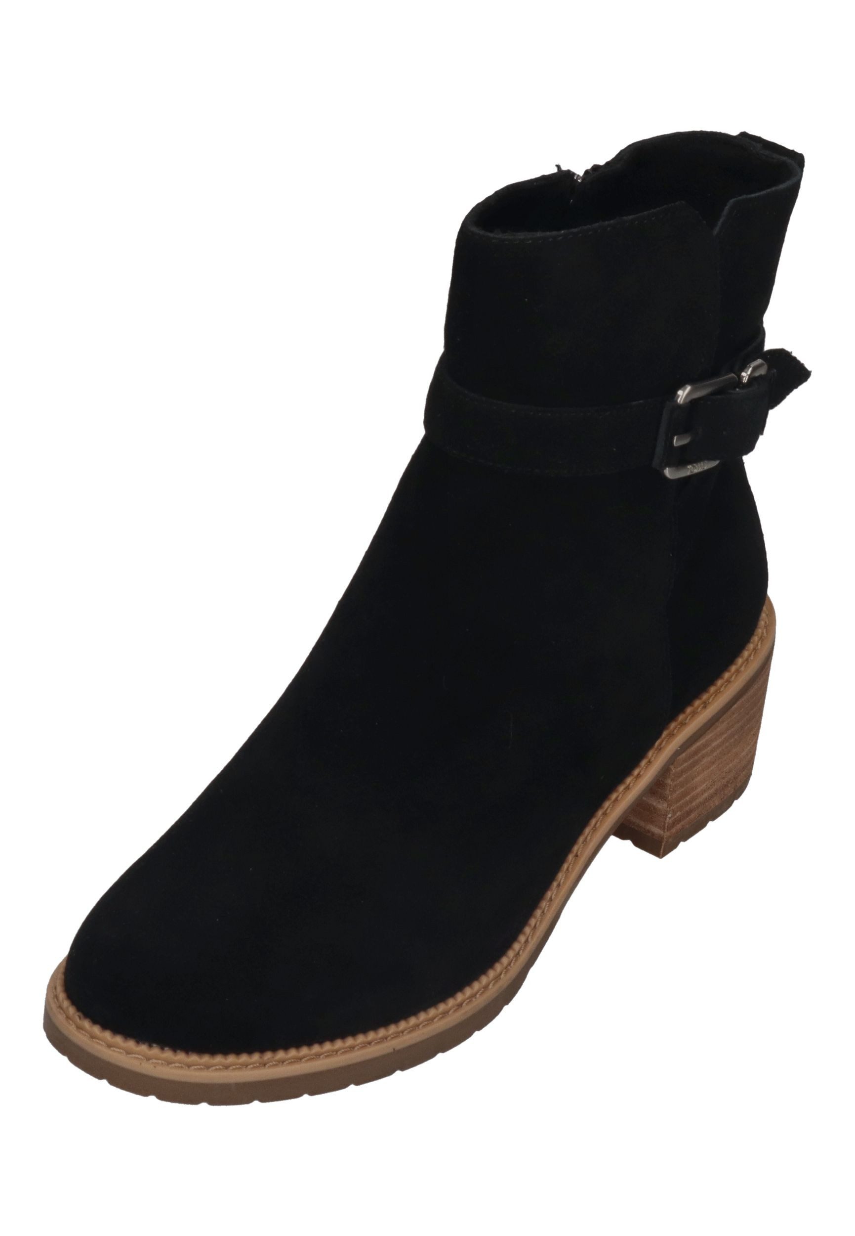 TOMS HAILEY BUCKLE WR 10022549 Stiefelette Black Suede