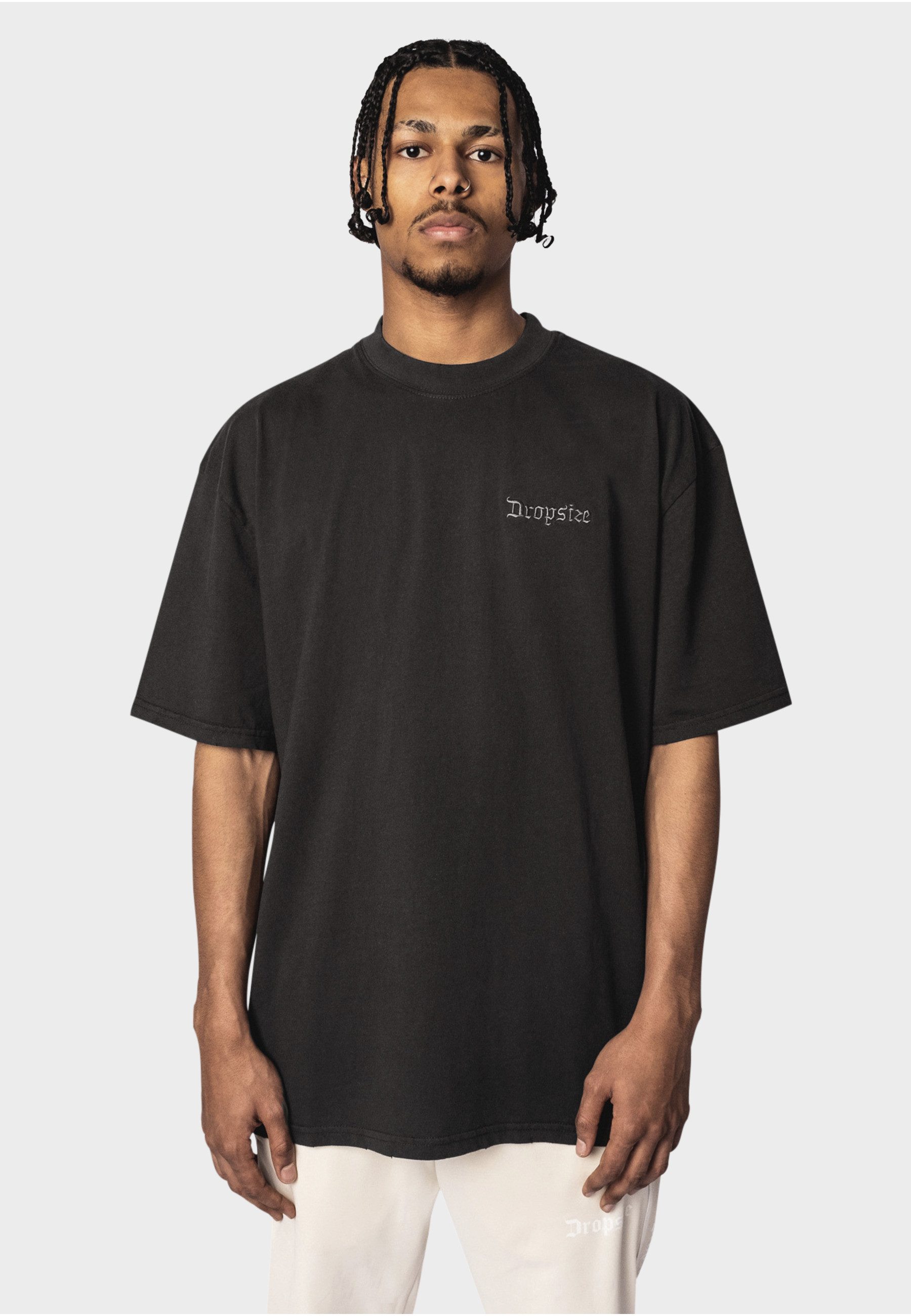 Dropsize T-Shirt Dropsize Herren Heavy Oversize Embo T-Shirt (1-tlg)