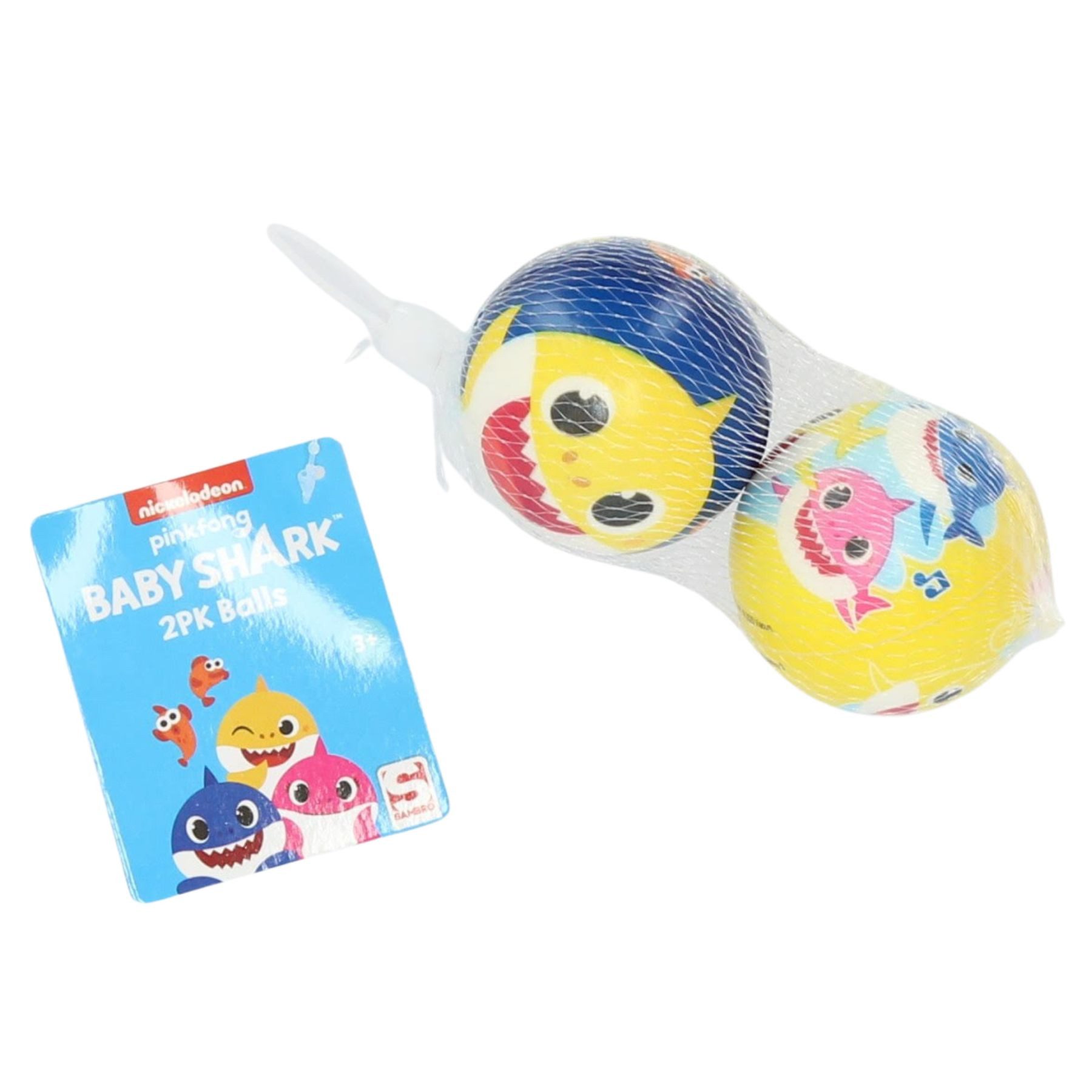 Baby Shark Wasserball Ballspiel Set mit 2 Bällen – Kinder Spielset ab 3 Jahren (Spar-Set)