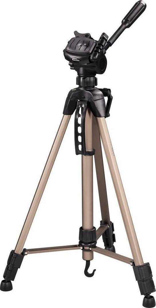 Hama Dreibein 61, 60-153 cm Star 3-Wege-Kopf, Dreibeinstativ Fotostativ