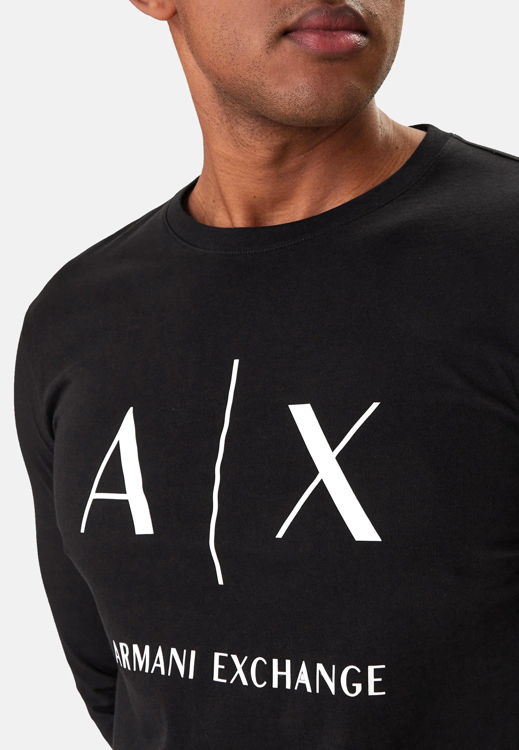AIX ARMANI EXCHANGE Longsleeve Langarmshirt Longsleeve (1-tlg)