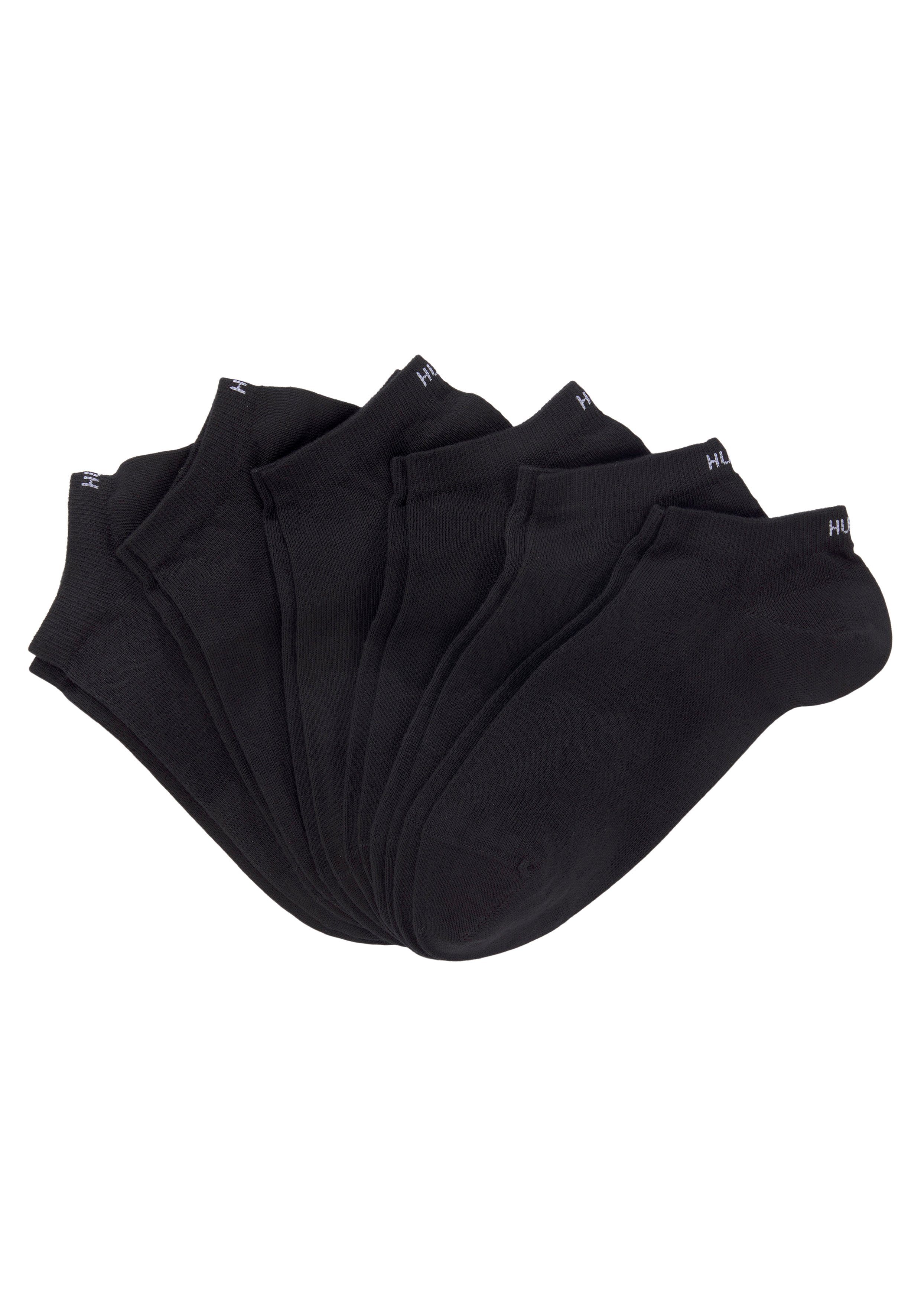AS Socken mit schwarz UNI Logodetails HUGO 6-Paar) 6P (Set, CC