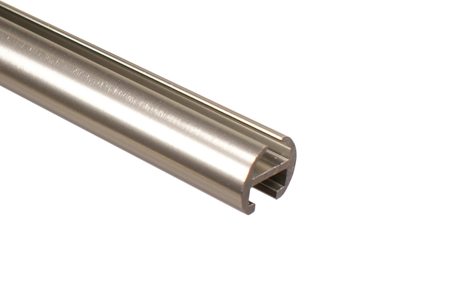 iso-design Gardinenstange Innenlauf 2-läufig 16 mm Farbe Edelstahl Wandmont günstig online kaufen