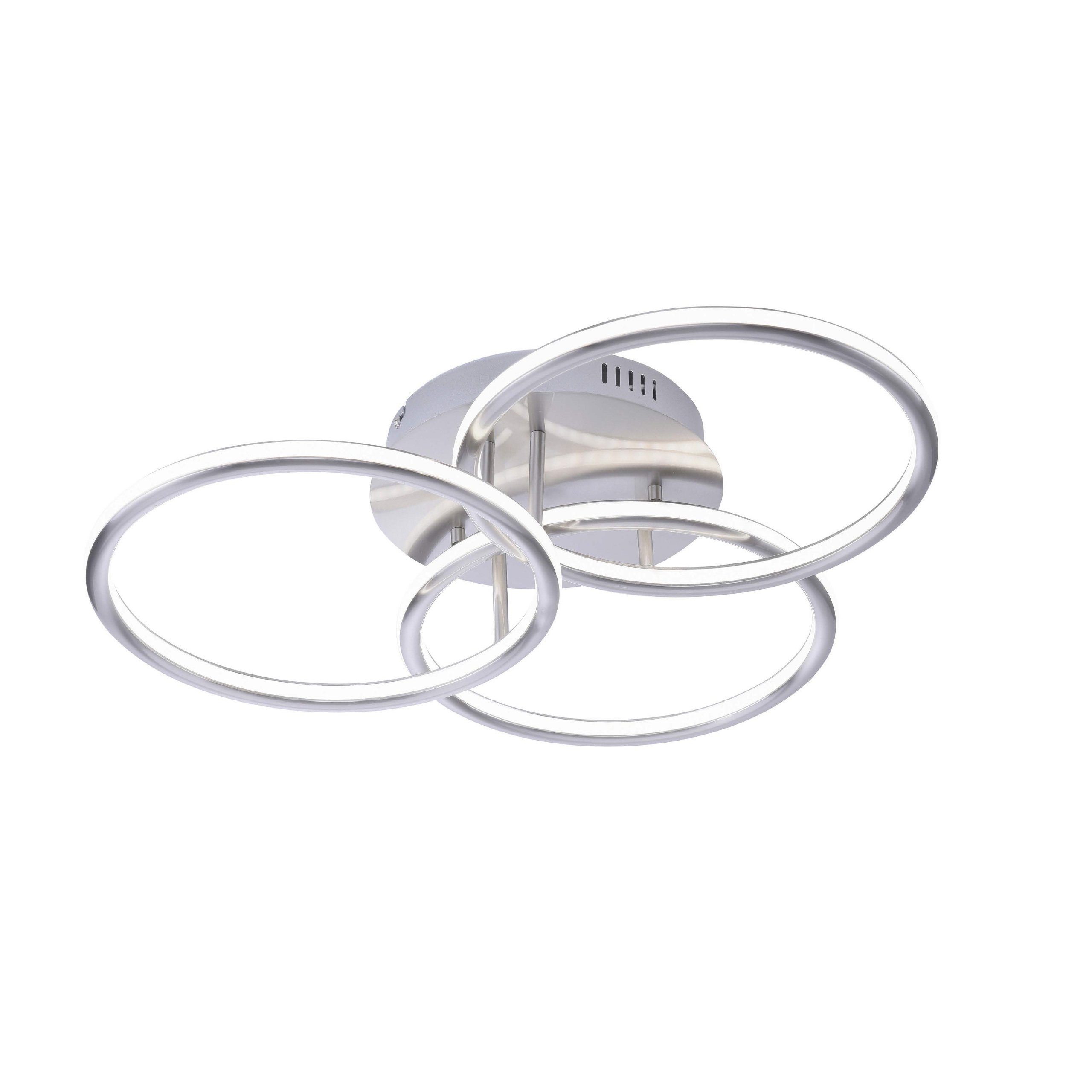 Paul Neuhaus Smarte LED-Leuchte LED Deckenlampe Q - NEVIO Smart Home, Smart Home, CCT-Farbtemperaturwechsel, Dimmfunktion, Memoryfunktion, mit Leuchtmittel, Warmweiß bis Tageslichtweiß, CCT Lichtfarbwechsel, Fernbedienung, Alexa App