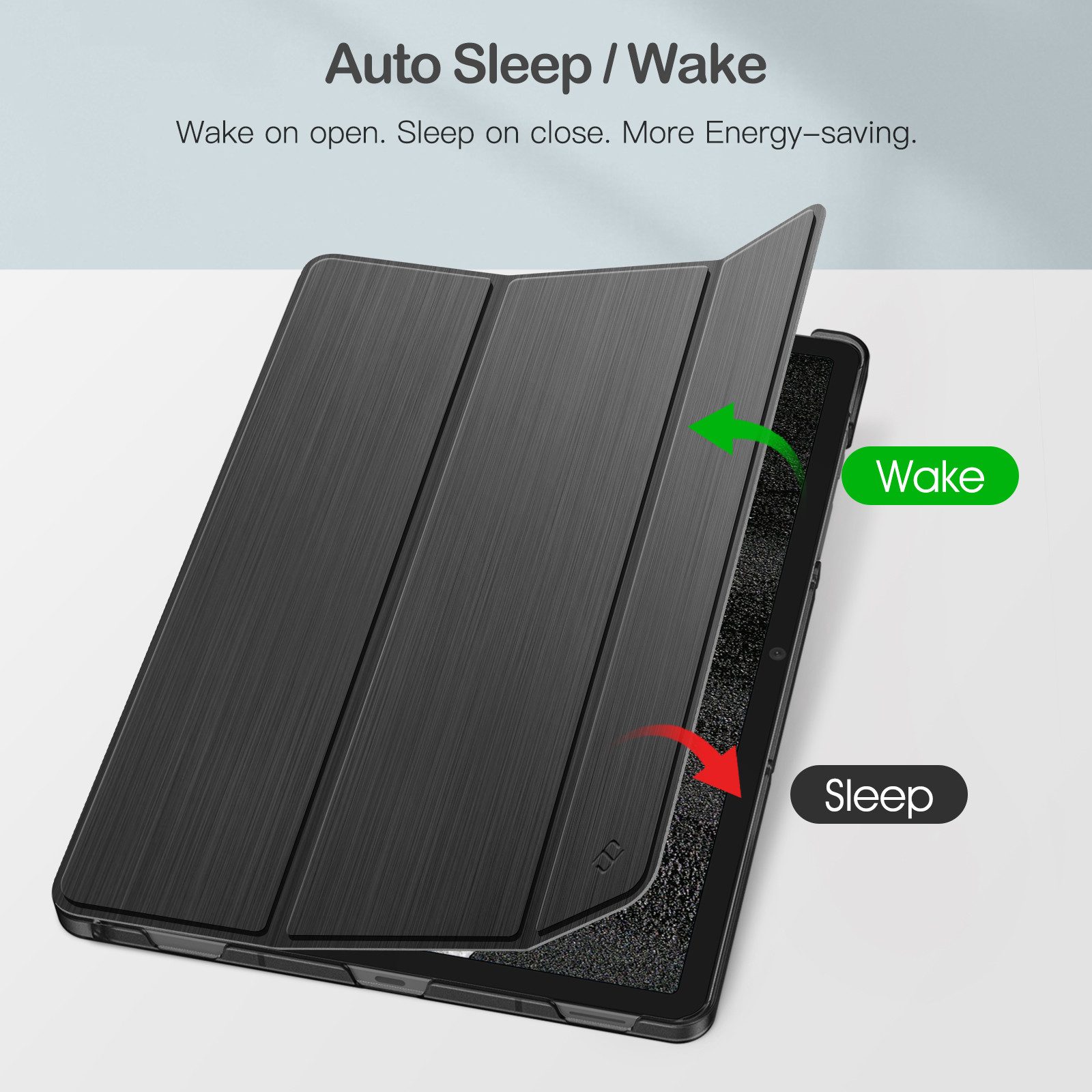 Fintie Tablet-Hülle für Samsung Galaxy Tab S10 Lite/S10 FE/S9 FE 10.9" & S9 11" Tablet, Ultradünn Case mit Stifthalter&Translucent Rückseite, Auto Schlaf/Wach – Bild 3 von 5