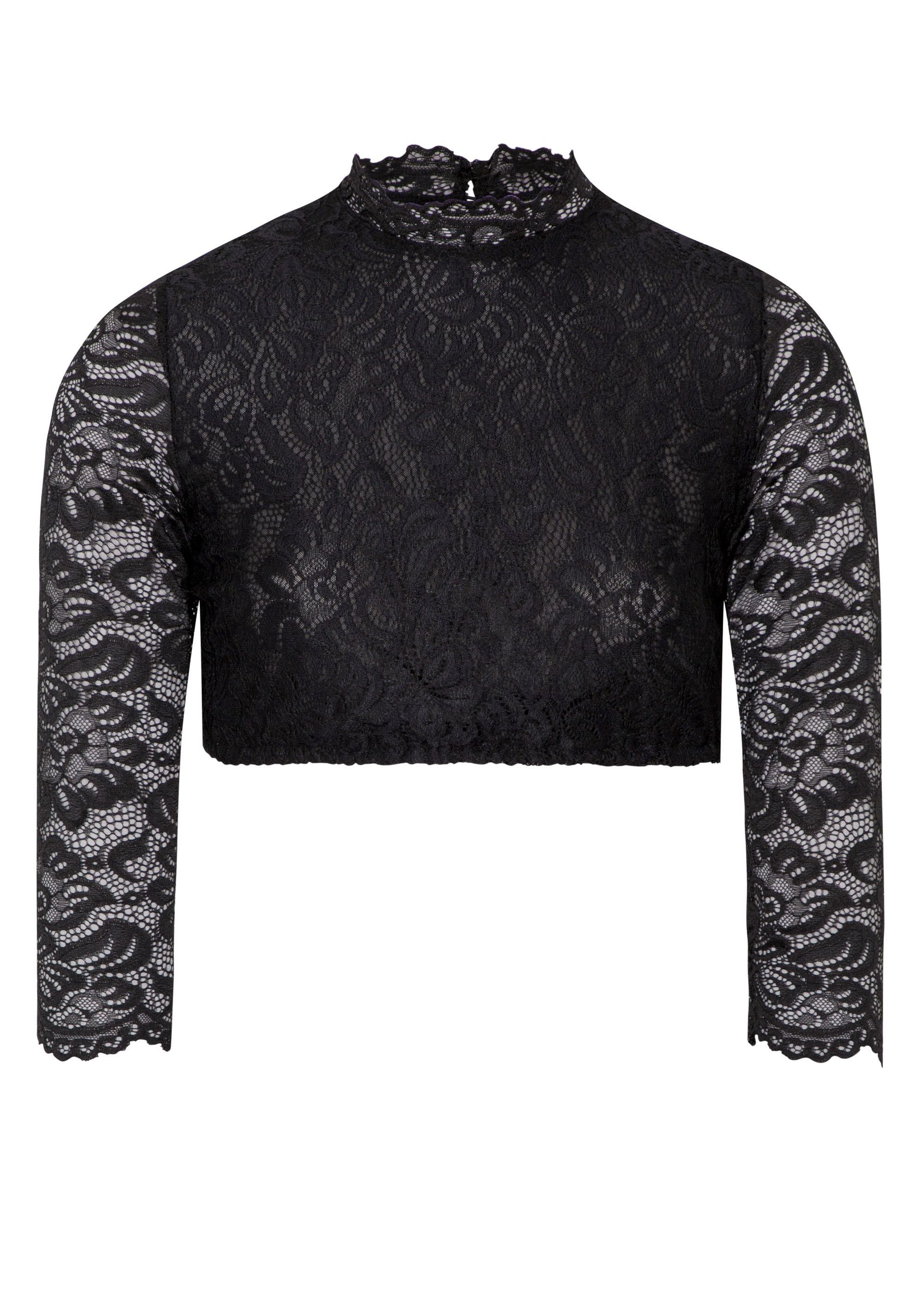 Spieth & Wensky Dirndlbluse Amsterdam (1-tlg) mit floralen Spitzenmuster günstig online kaufen