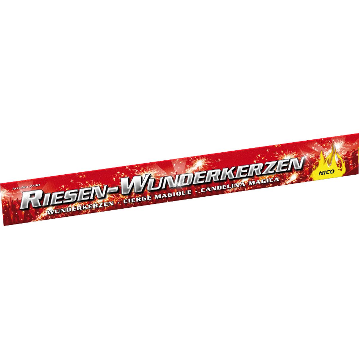 Nico Geburtstagskerze Wunderkerze 45cm/5er/90s